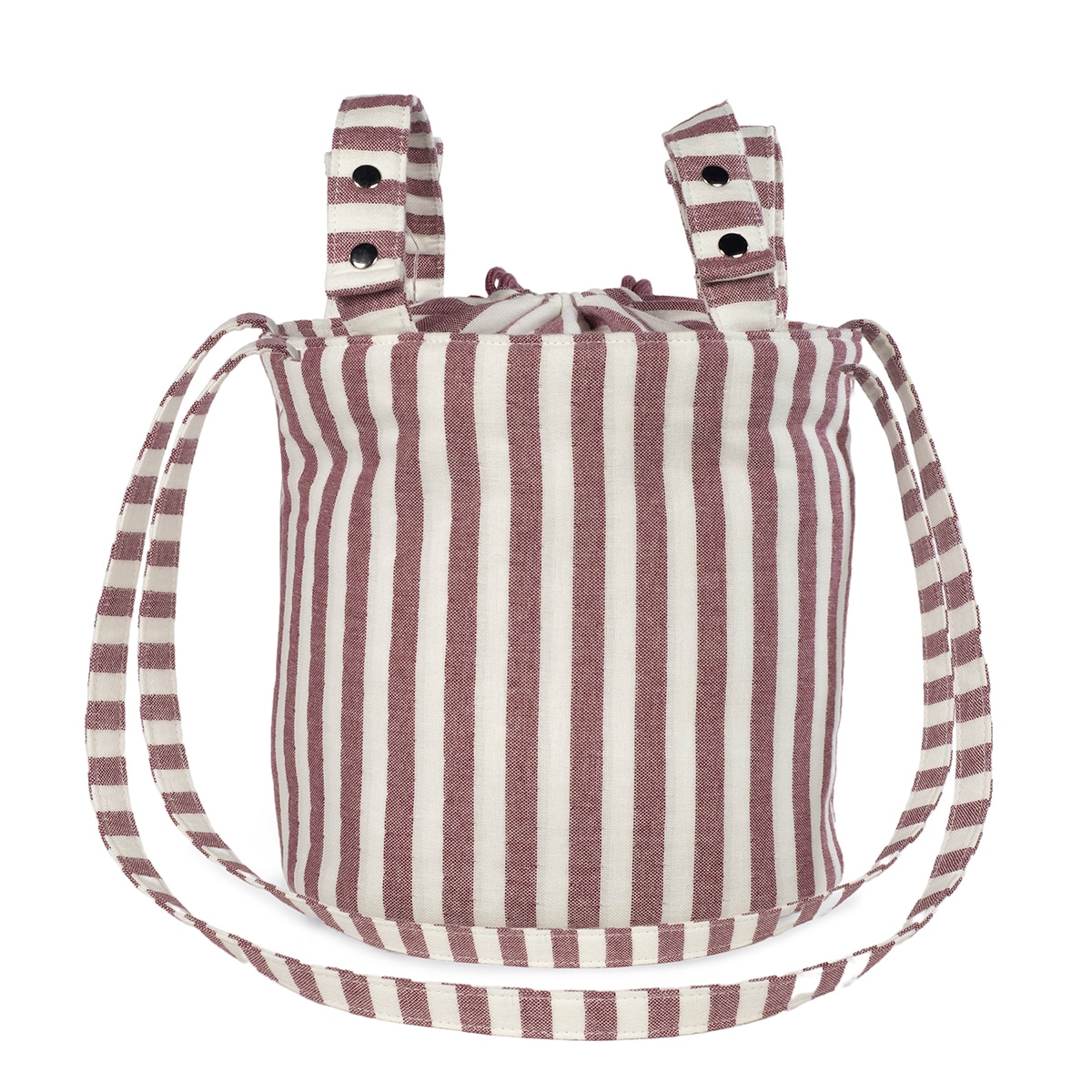 Mala Bucket Cherry Risca Grená-4