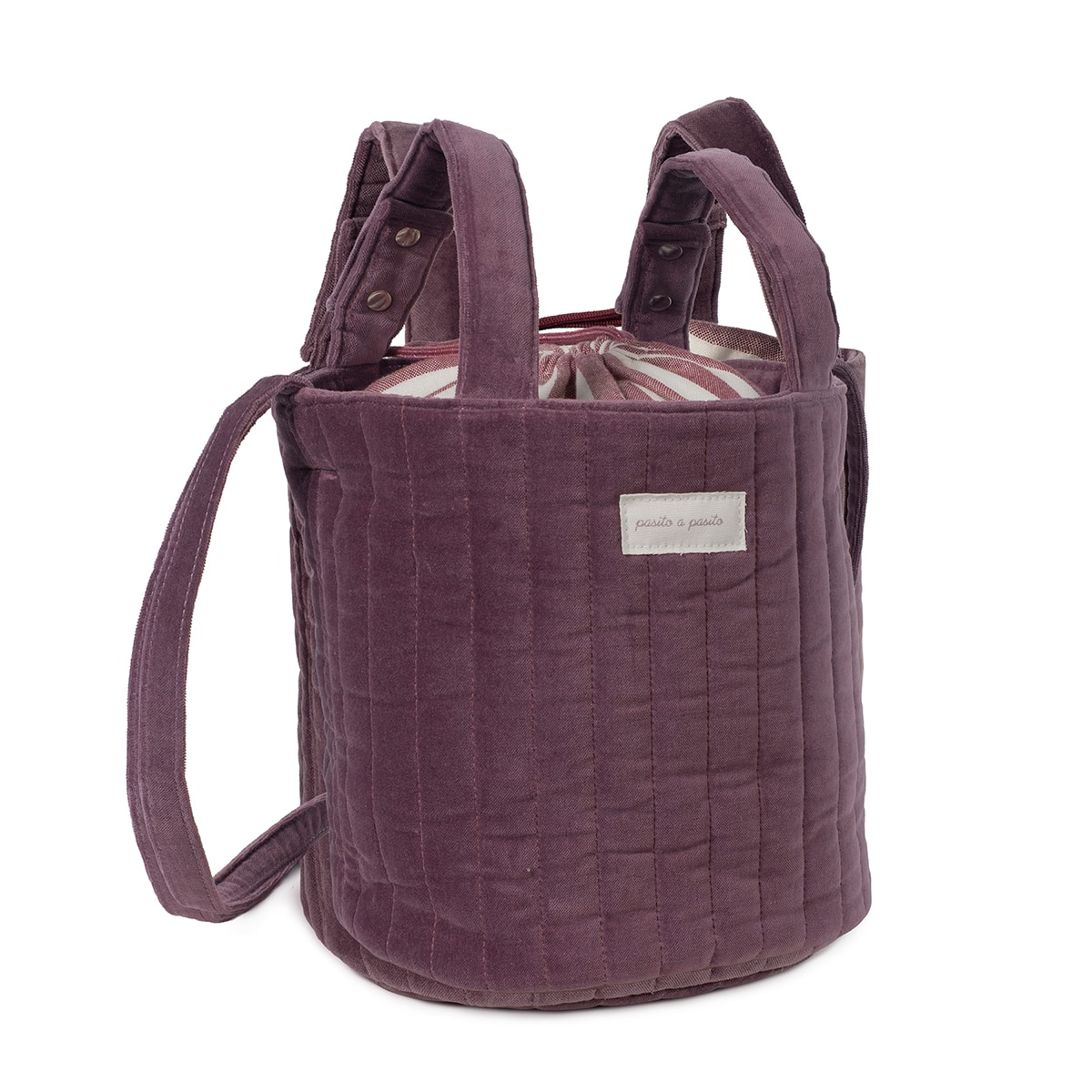 Mala Bucket Cherry Velvet Grená-2