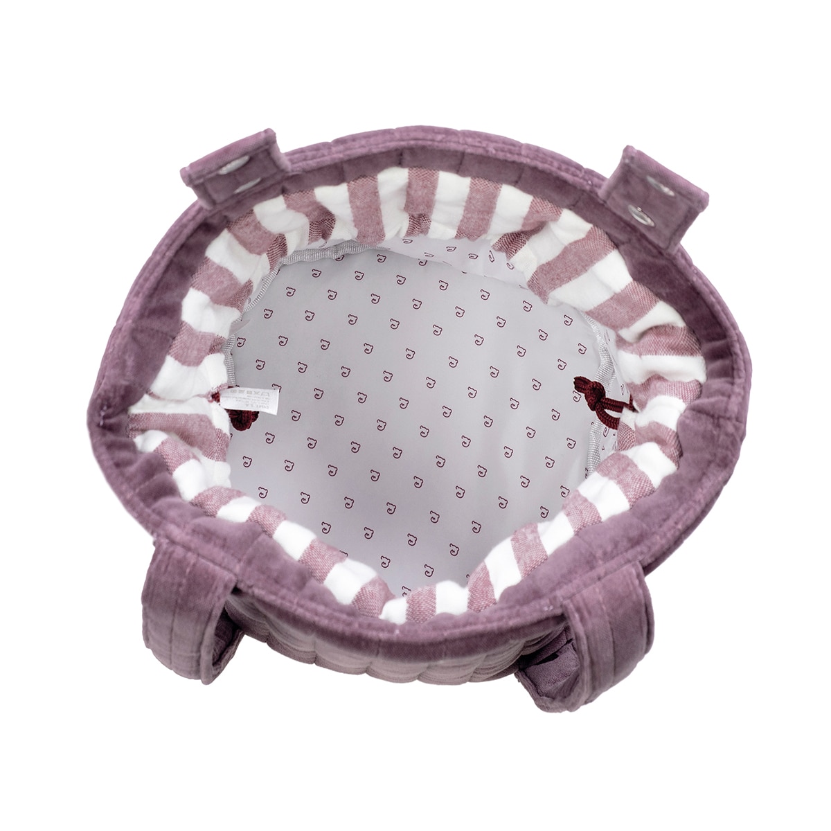 Mala Bucket Cherry Velvet Grená-5