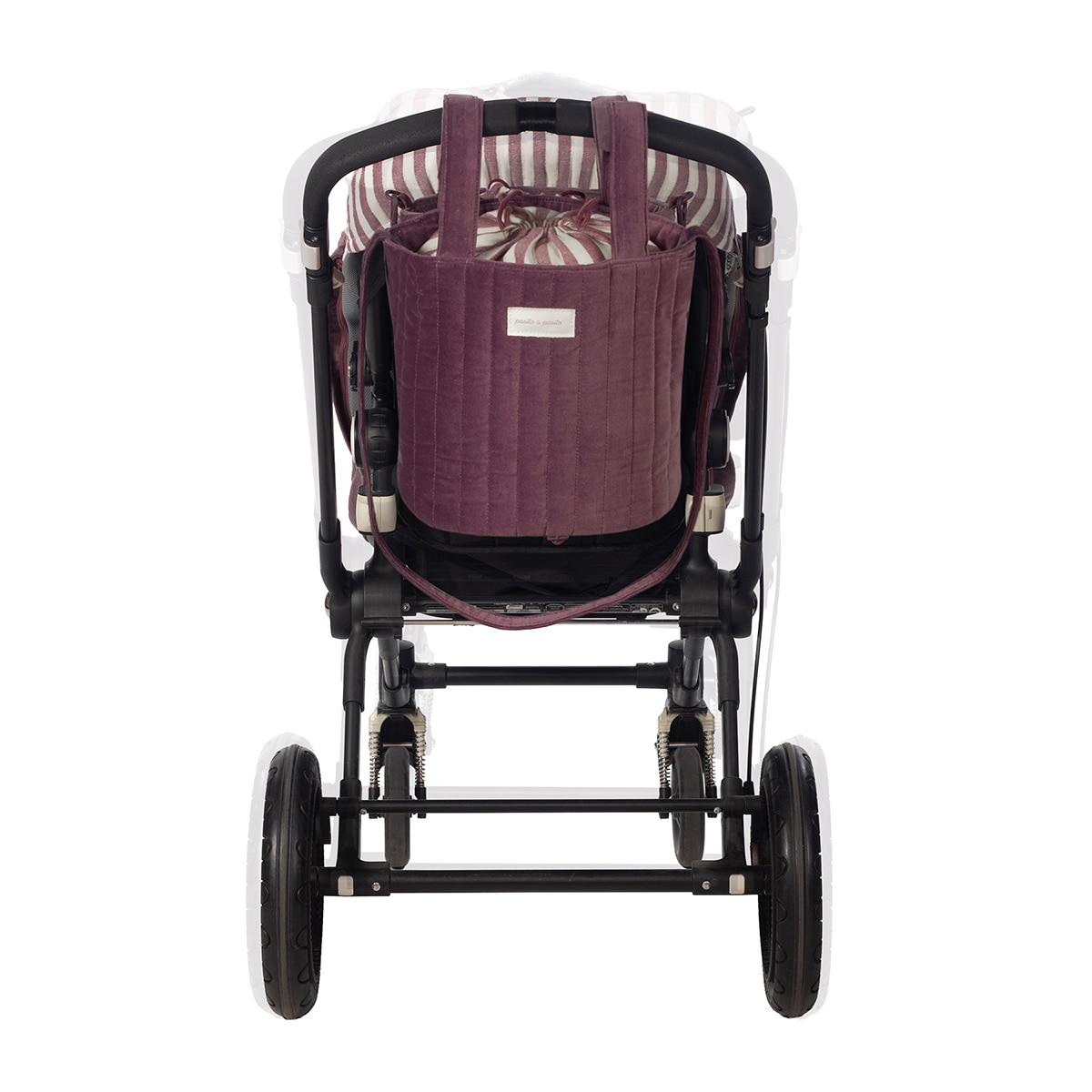 Mala Bucket Cherry Velvet Grená-7