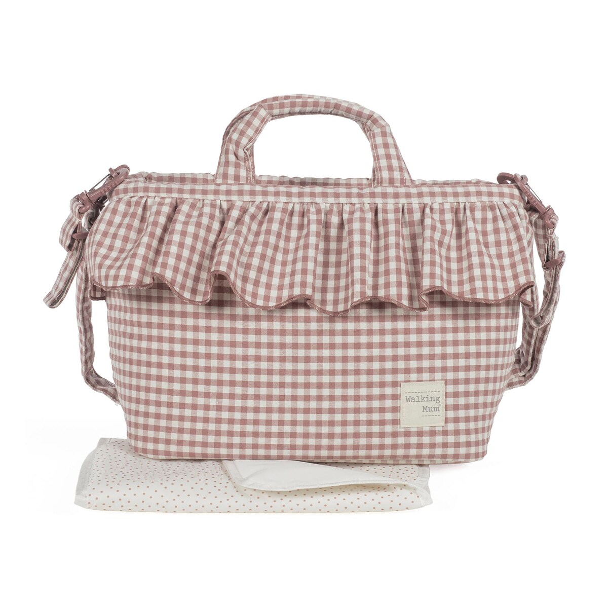 Imagen 1 de Bolso Canastilla Praliné Vichy Moka Teja