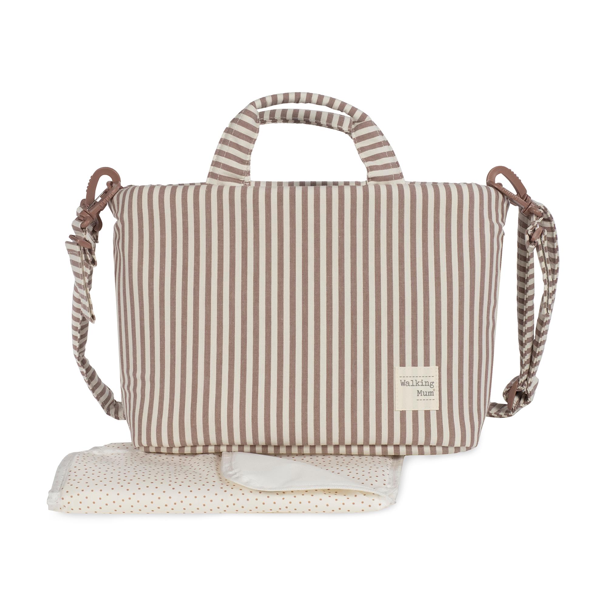 Imagem 0 de Bolsa em vime Praline Riscas Moka