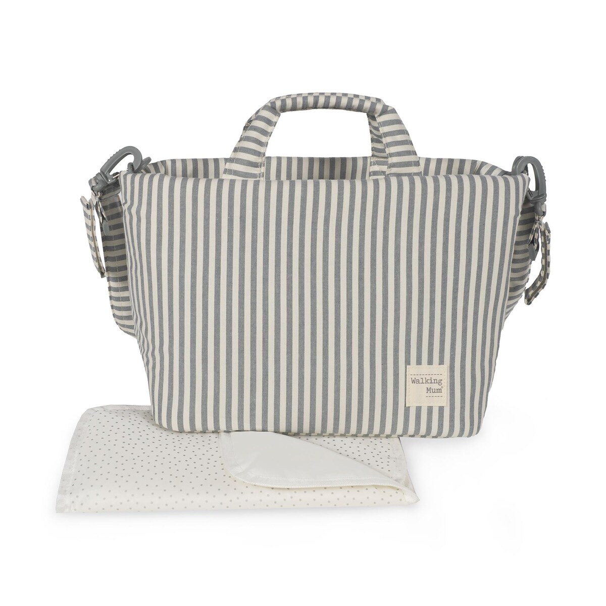 Imagen 1 de Bolso Canastilla Praliné Rayas Matcha Verde