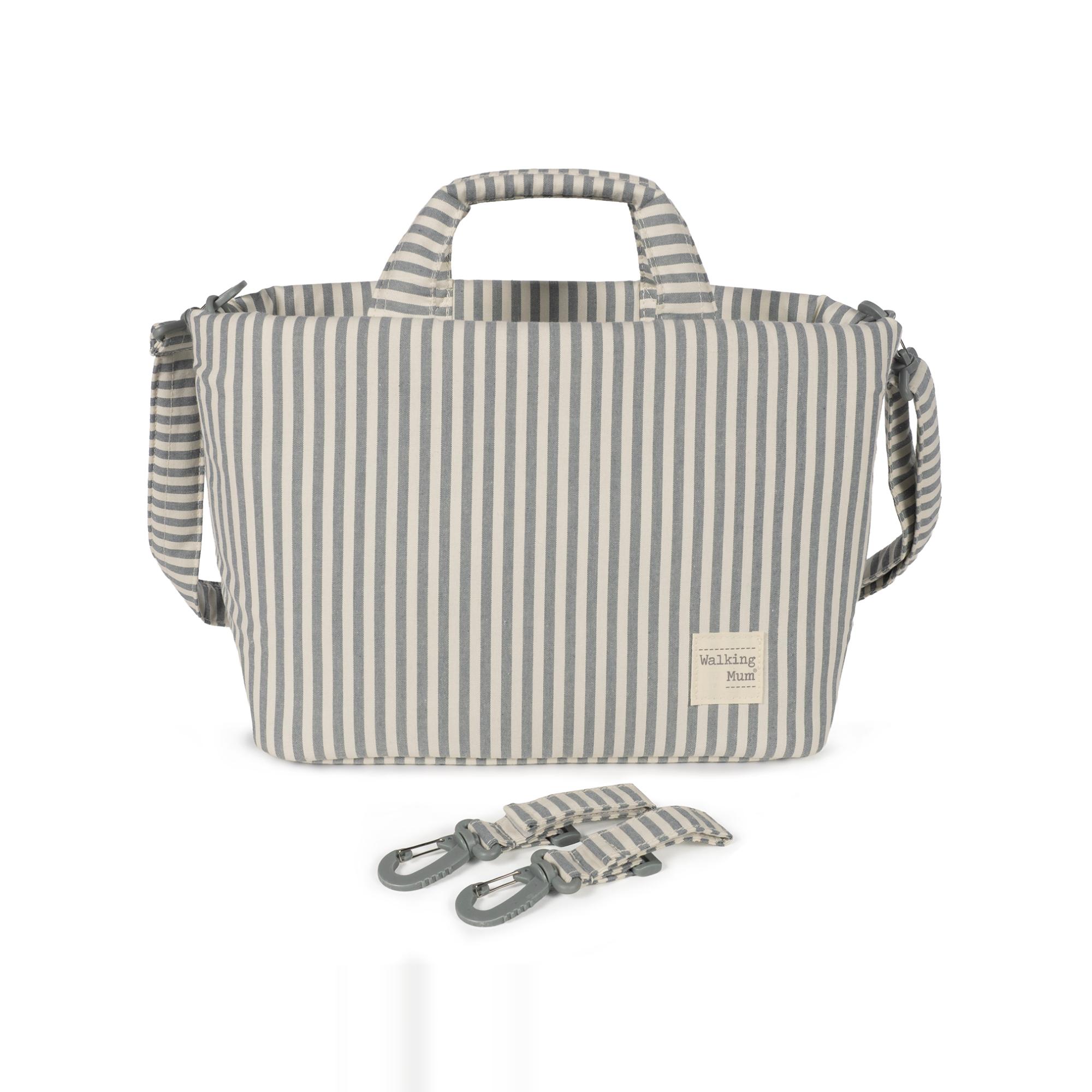 Bolsa em vime Praline Riscas Matcha Verde-2
