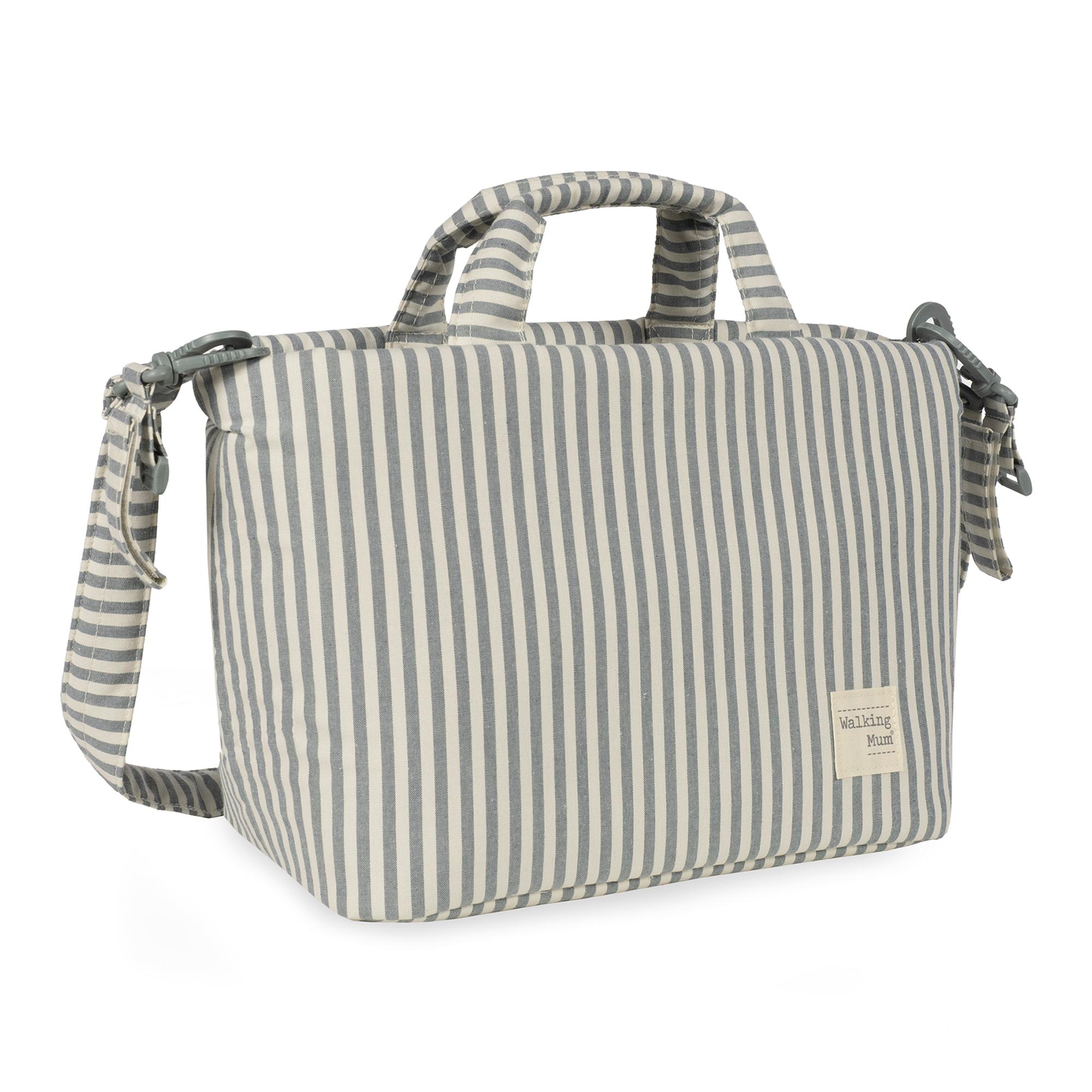 Bolsa em vime Praline Riscas Matcha Verde-4