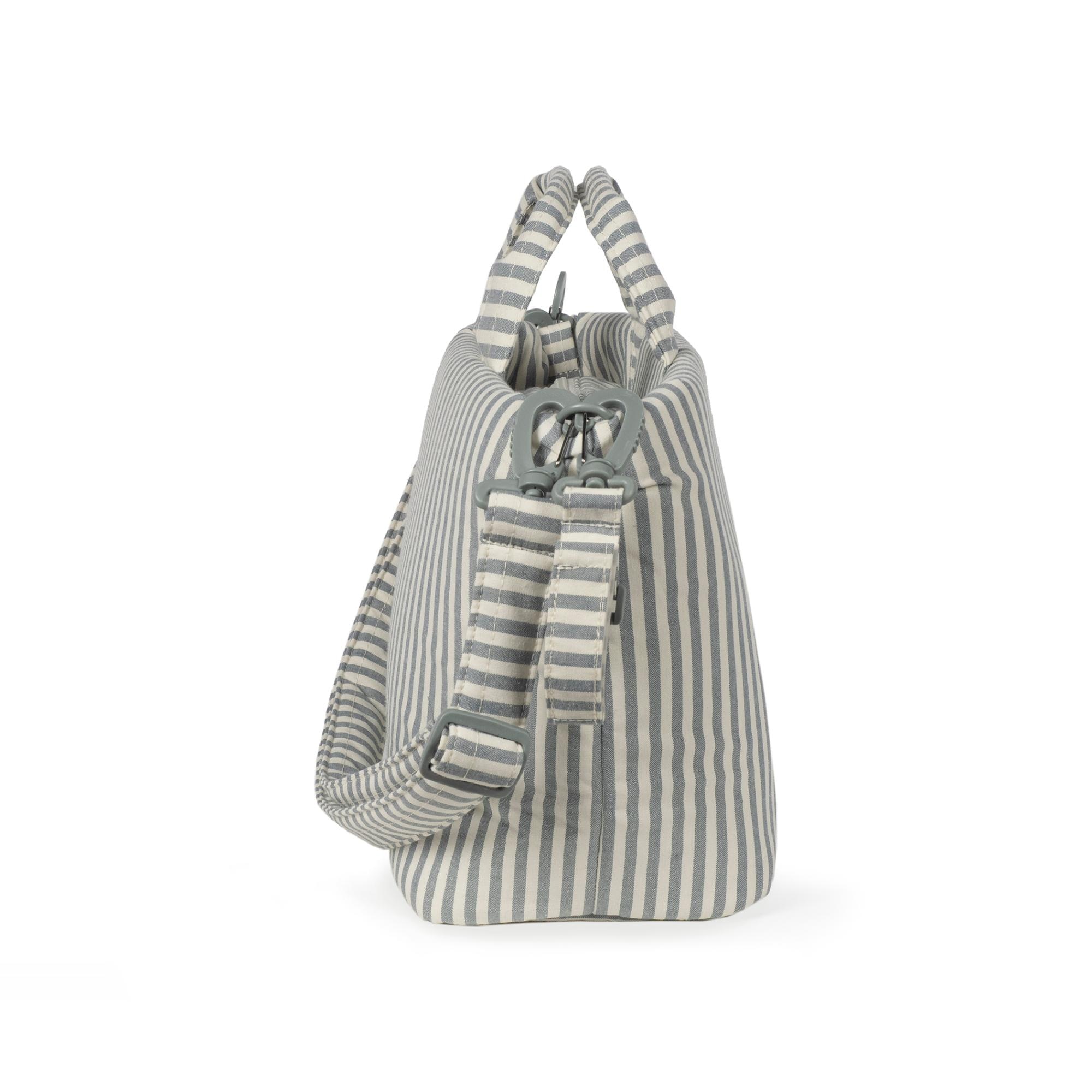 Bolsa em vime Praline Riscas Matcha Verde-5