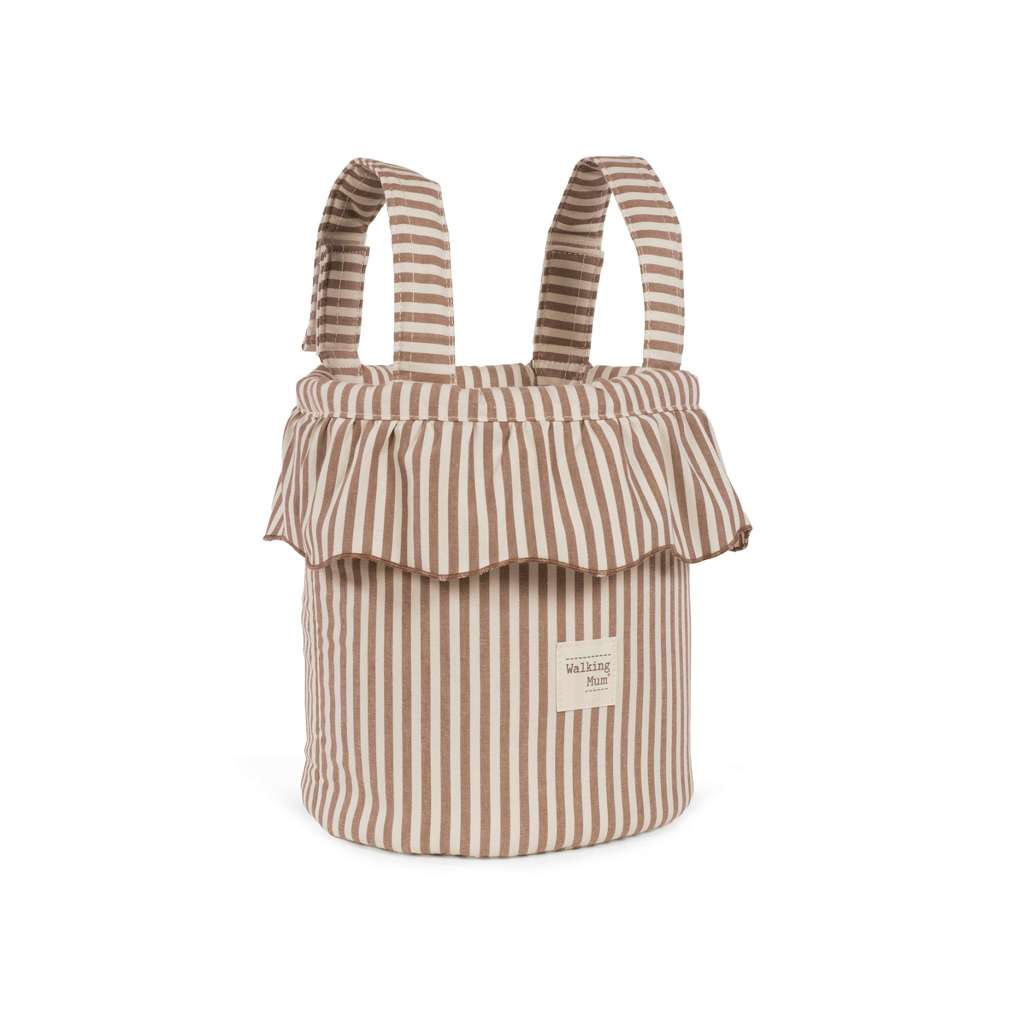 Bolsa Bucket Praliné Riscas Moka Telha-2