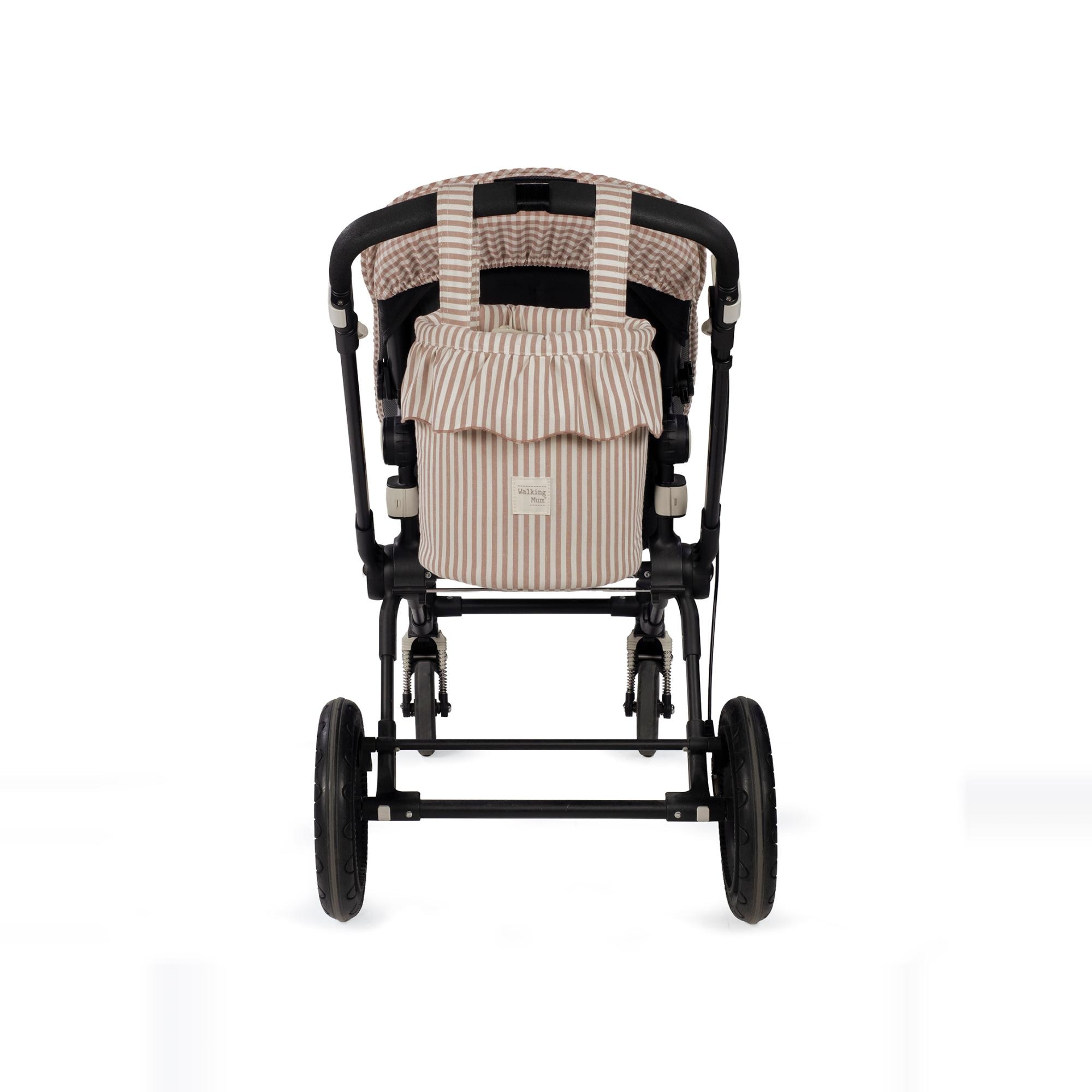 Bolsa Bucket Praliné Riscas Moka Telha-6