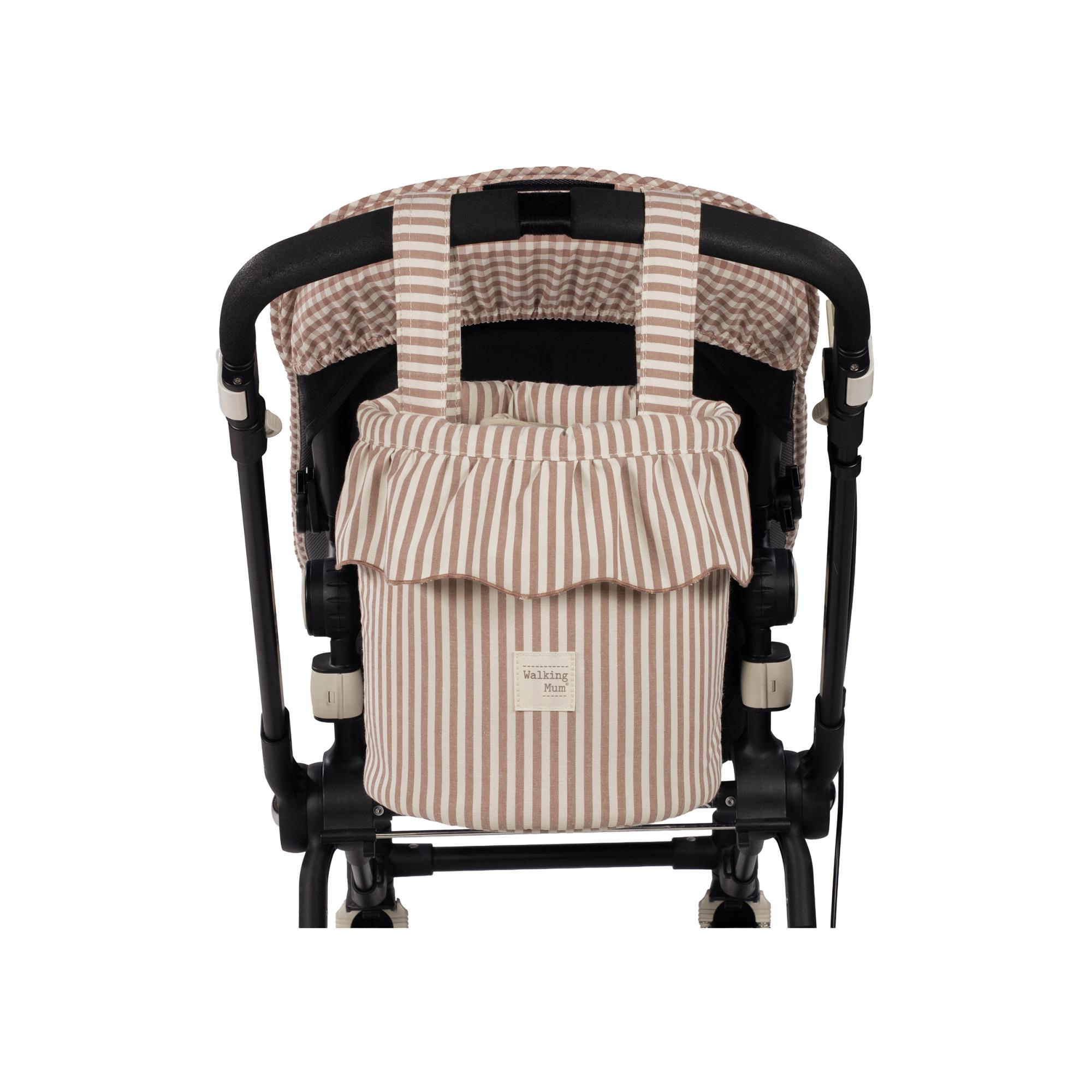 Bolsa Bucket Praliné Riscas Moka Telha-7