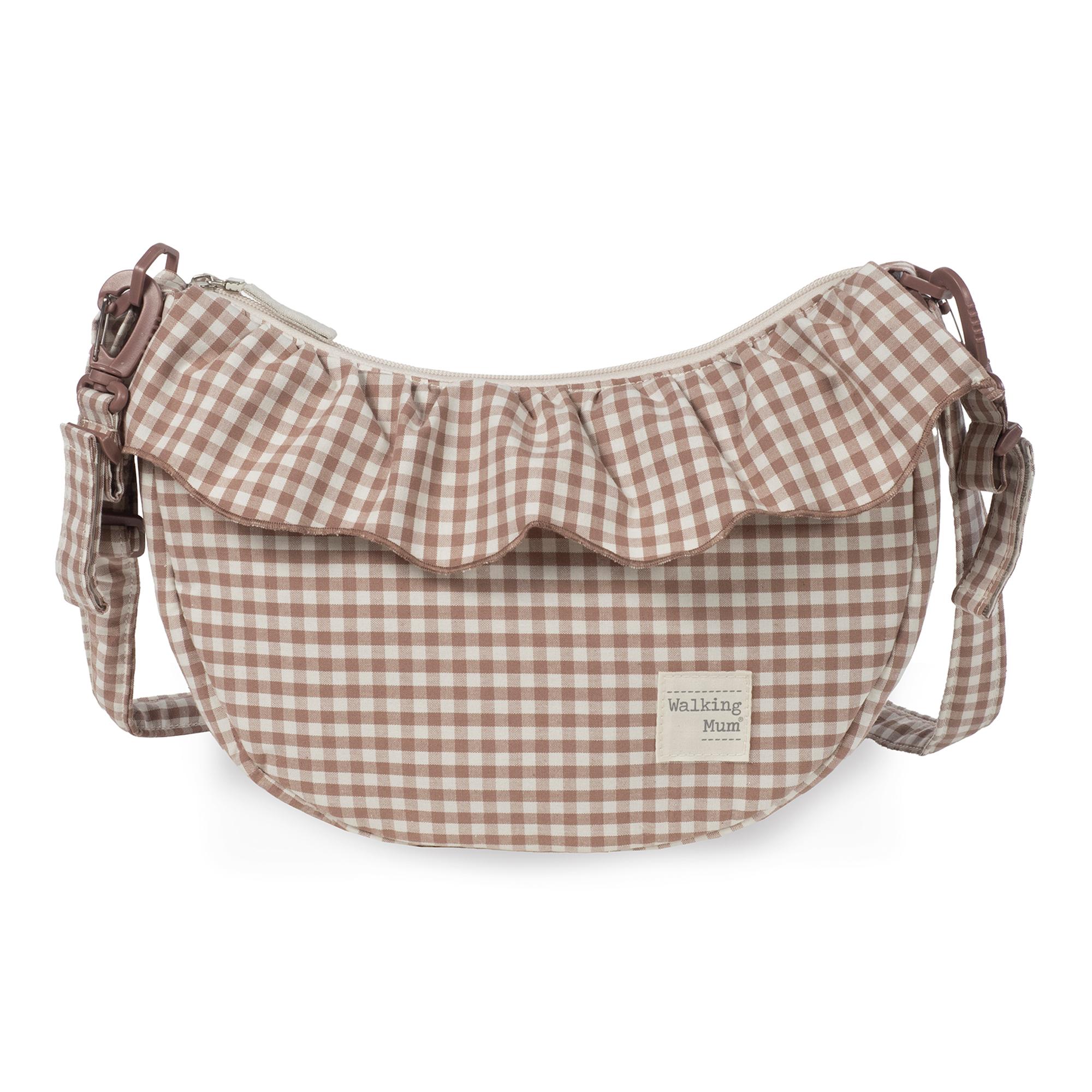 Imagem 0 de Bolsa tiracolo Góndola Praliné Vichy Mocha