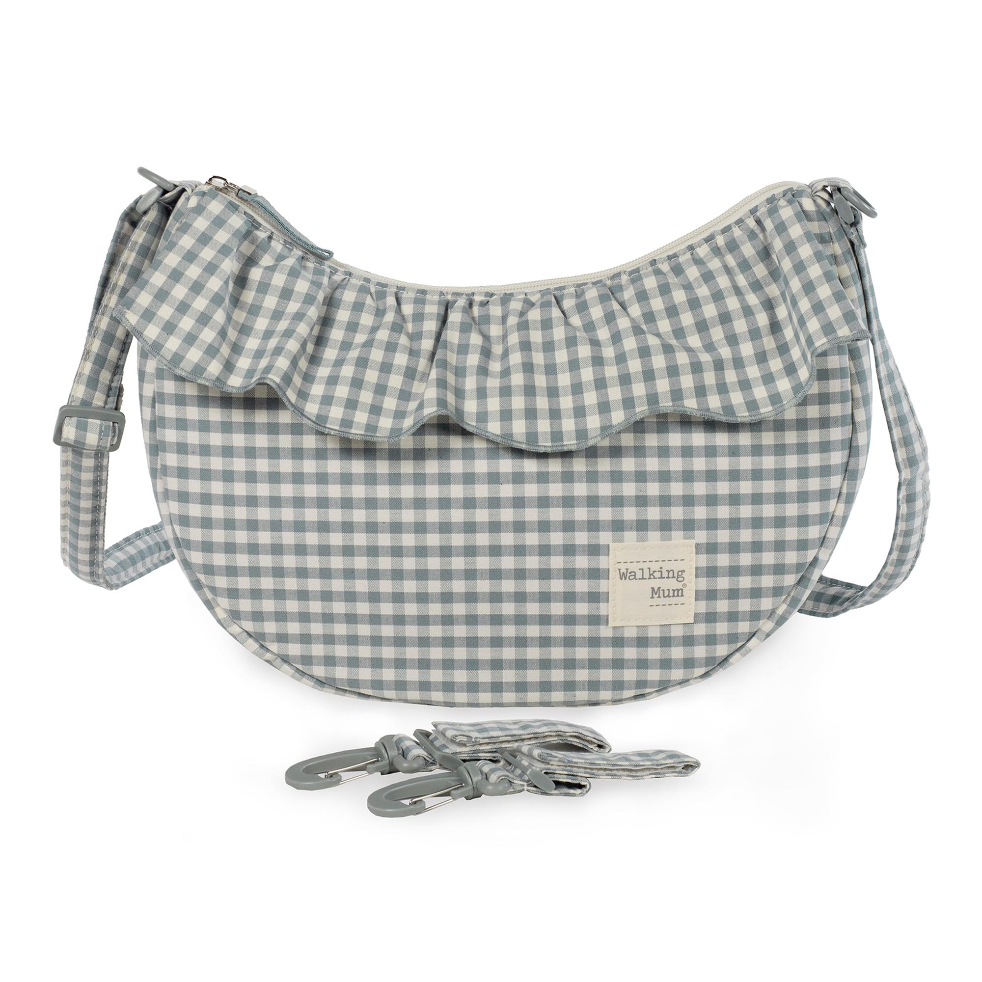 Bolsa tiracolo Góndola Praliné Vichy Matcha Verde-2