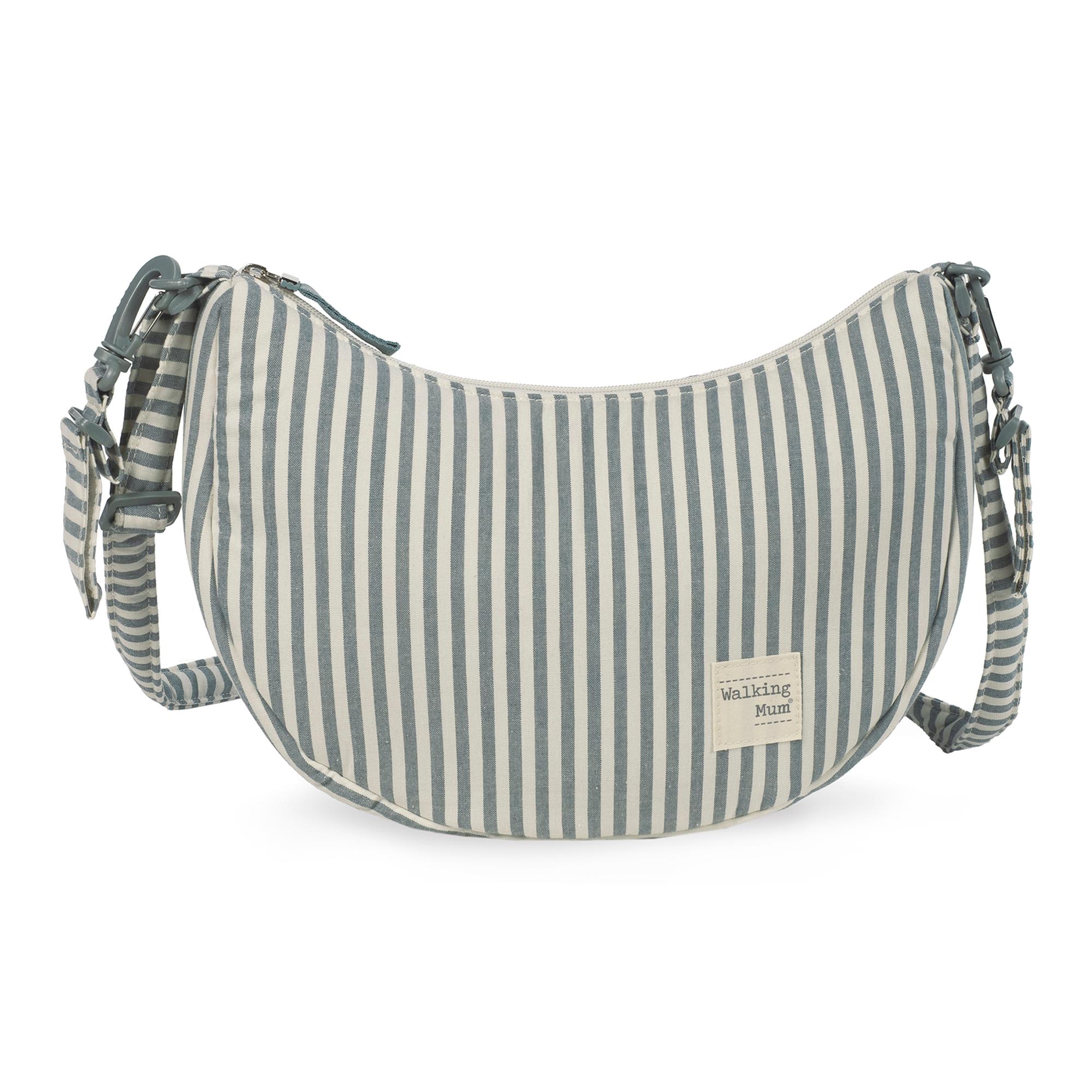 Imagem 0 de Bolsa tiracolo Góndola Praliné Riscas Matcha