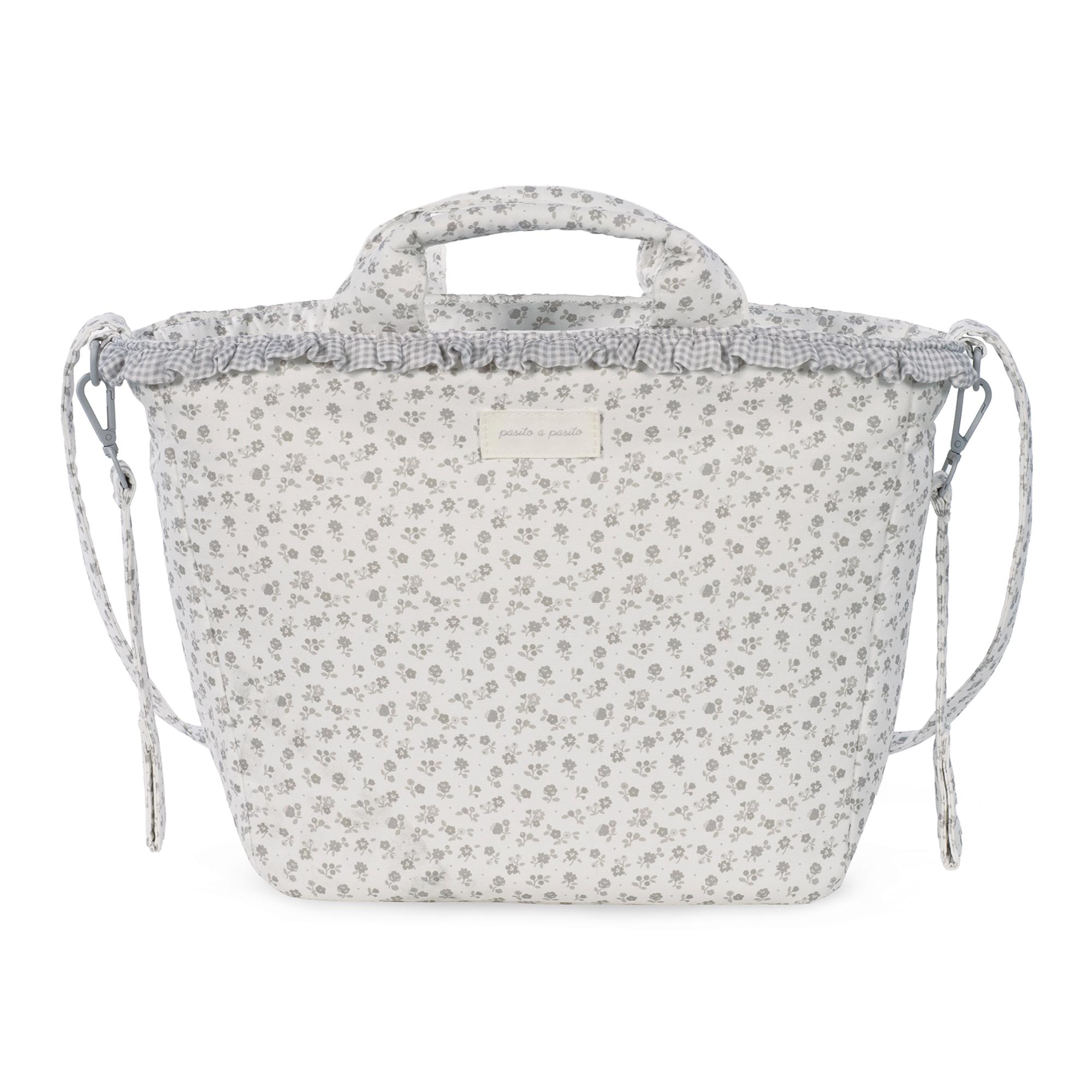Bolsa Little Bloom Flor Cinzento Cinzento-claro-2