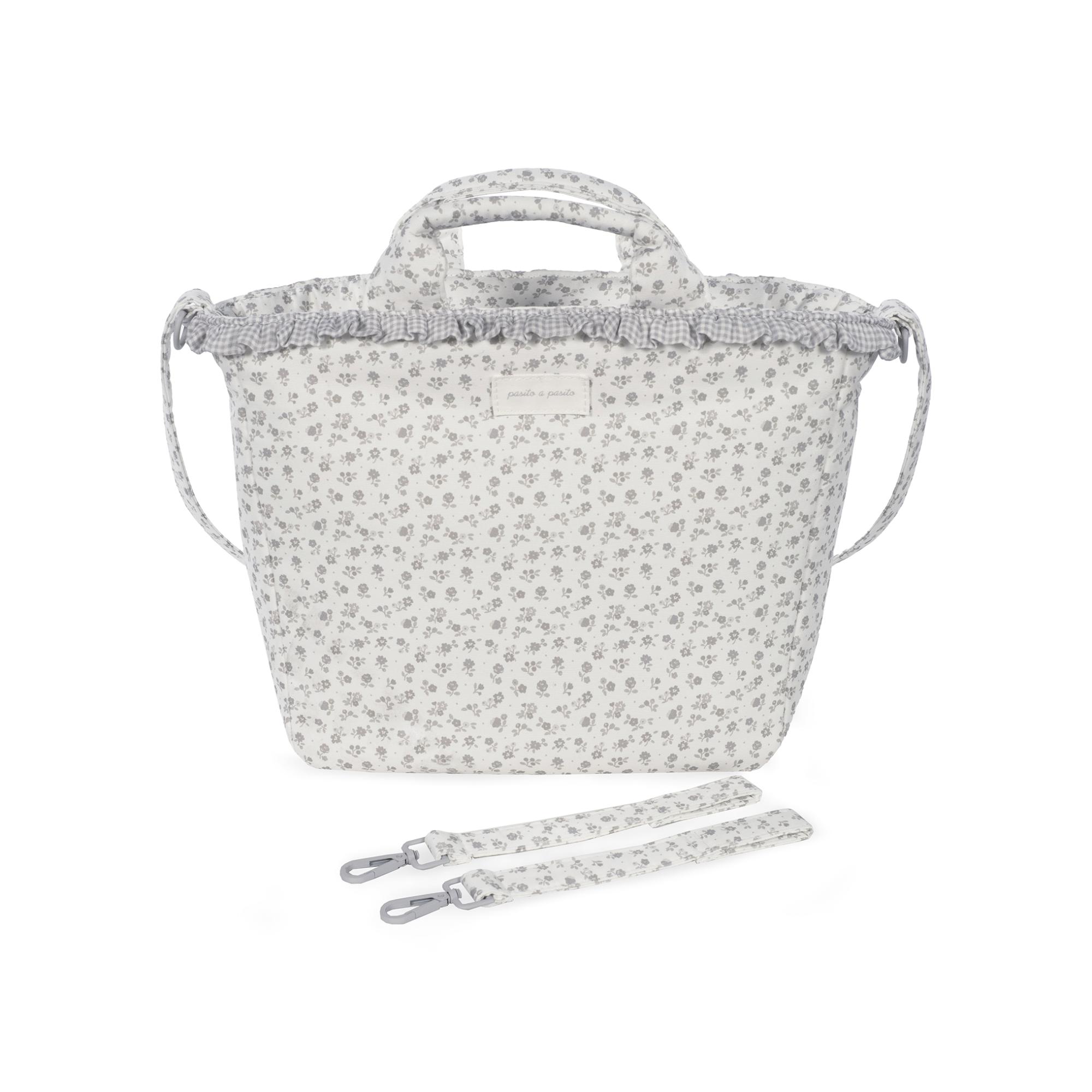Bolsa Little Bloom Flor Cinzento Cinzento-claro-3