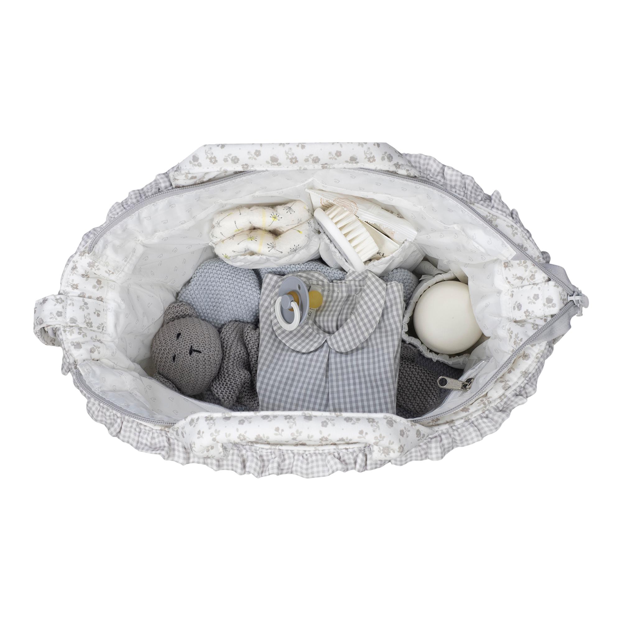 Bolsa Little Bloom Flor Cinzento Cinzento-claro-8