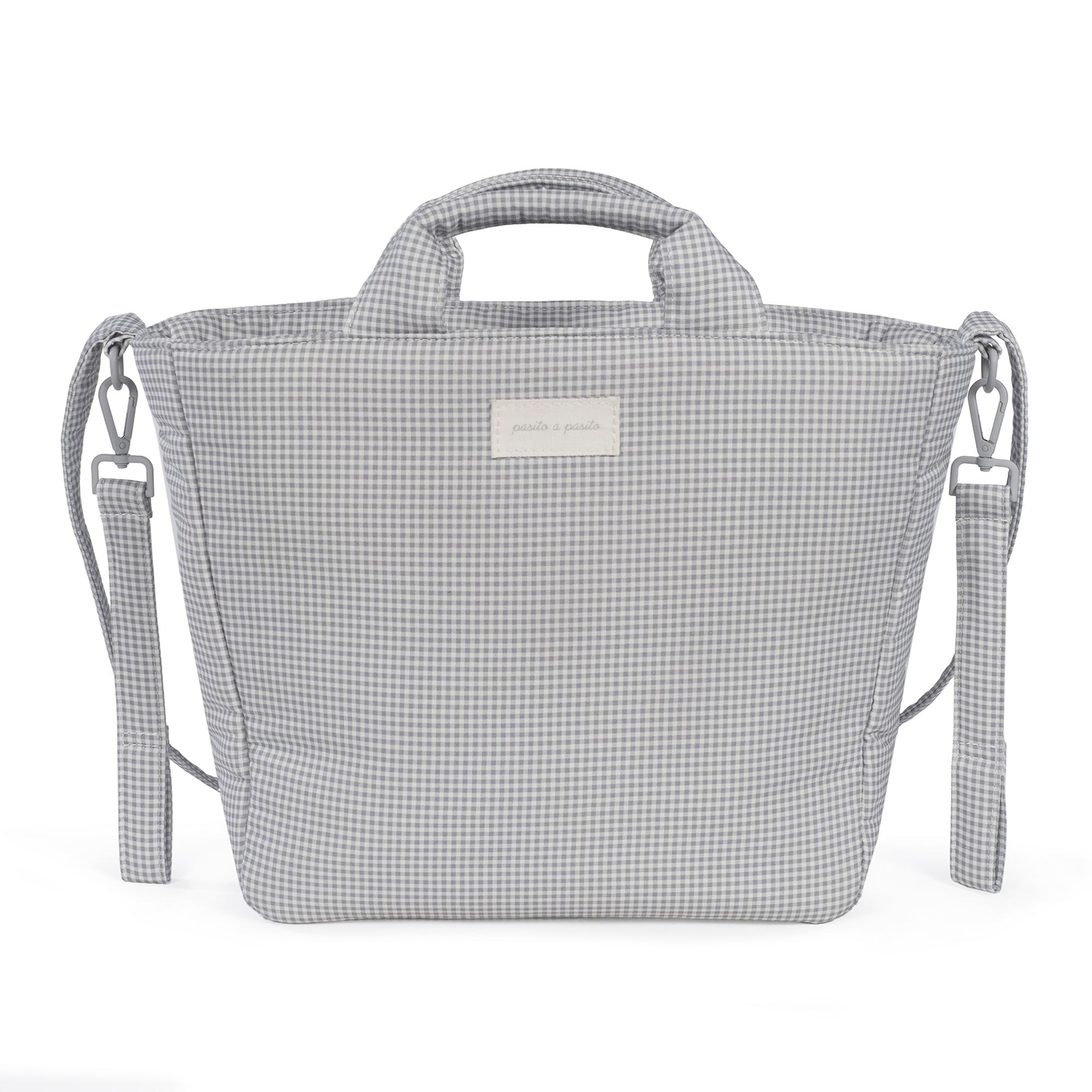 Bolsa Little Bloom Vichy Cinzento Cinzento-claro-3