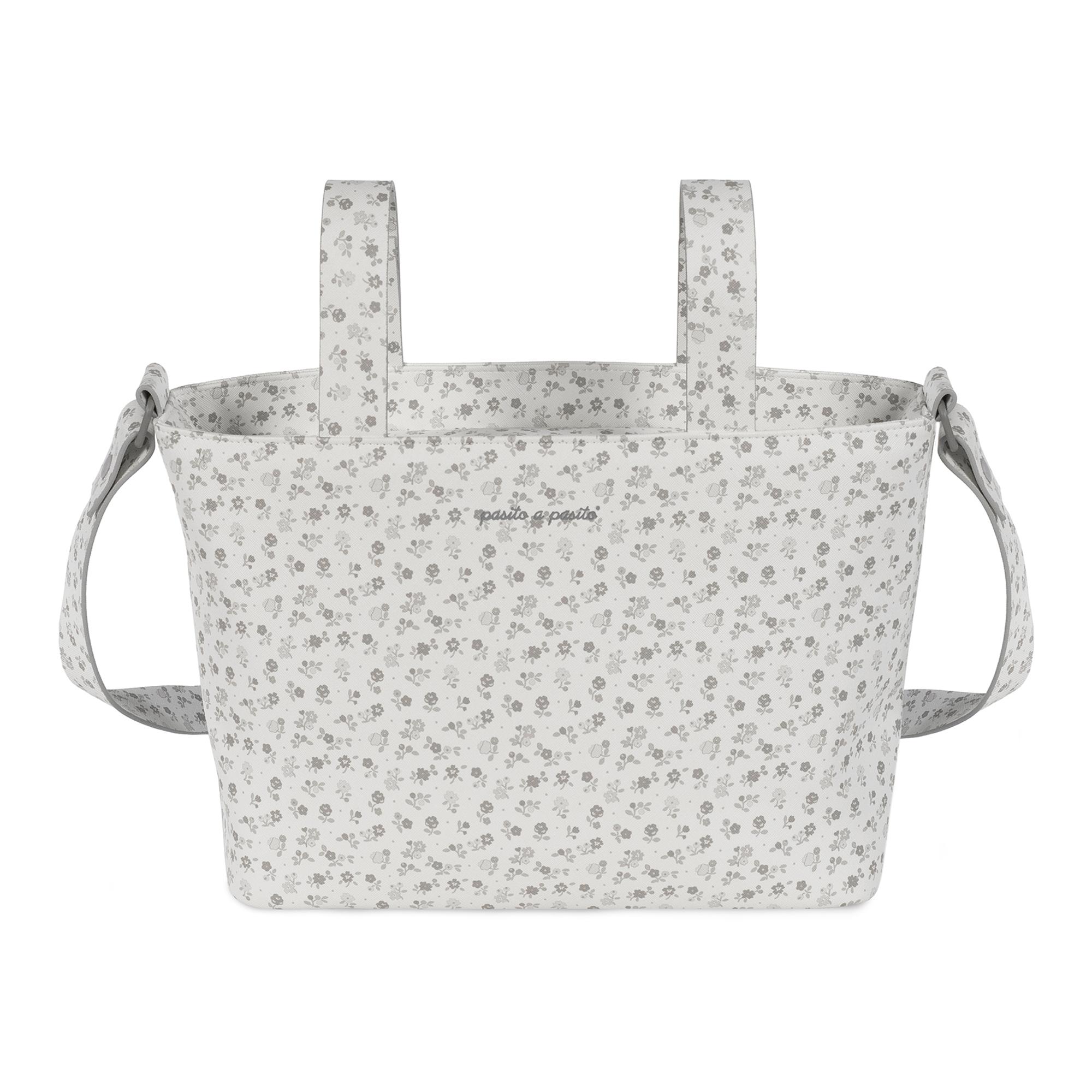 Imagem 0 de Bolsa tiracolo em pele Little Bloom Flor Cinzento
