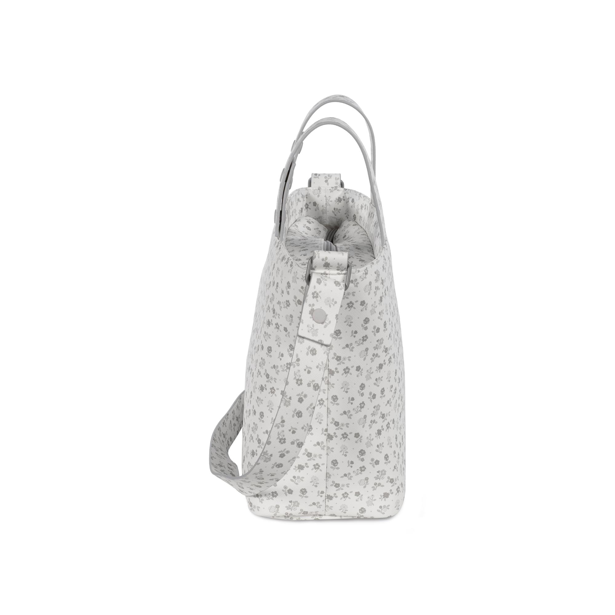 Bolsa tiracolo em pele Little Bloom Flor Cinzento Cinzento-claro-3