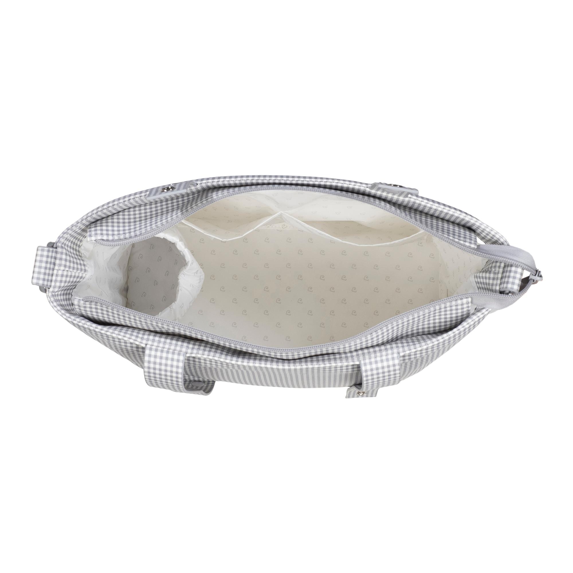 Bolsa tiracolo em pele Little Bloom Vichy Cinzento Cinzento-claro-5