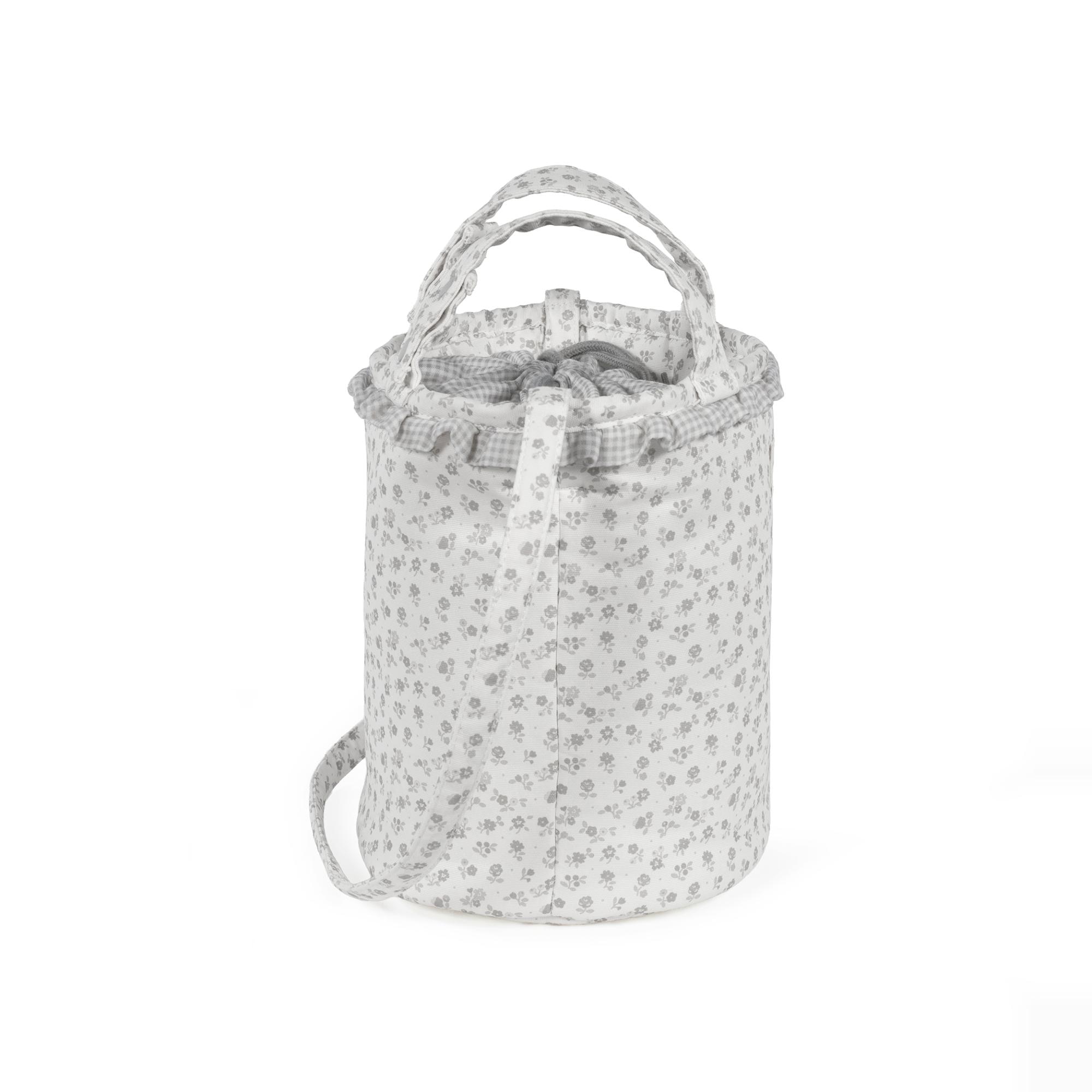 Mala Bucket Little Bloom Flor - Cinzento Cinzento-claro-3