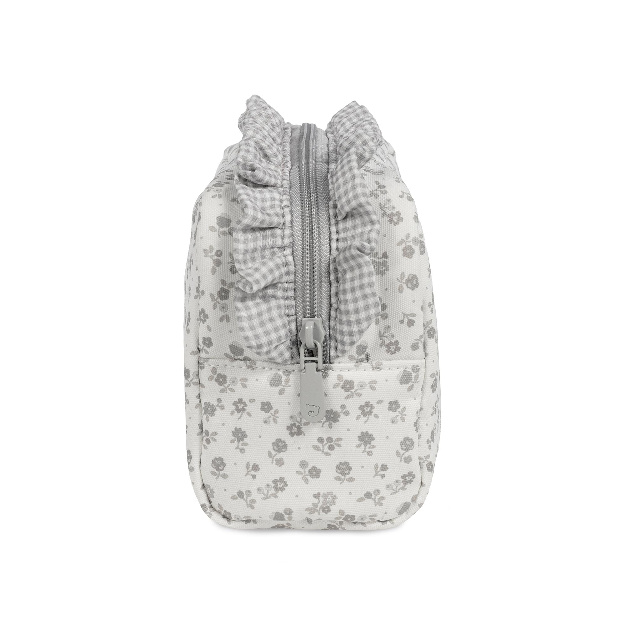 Necessaire Little Bloom Flor Cinzento Cinzento-claro-3