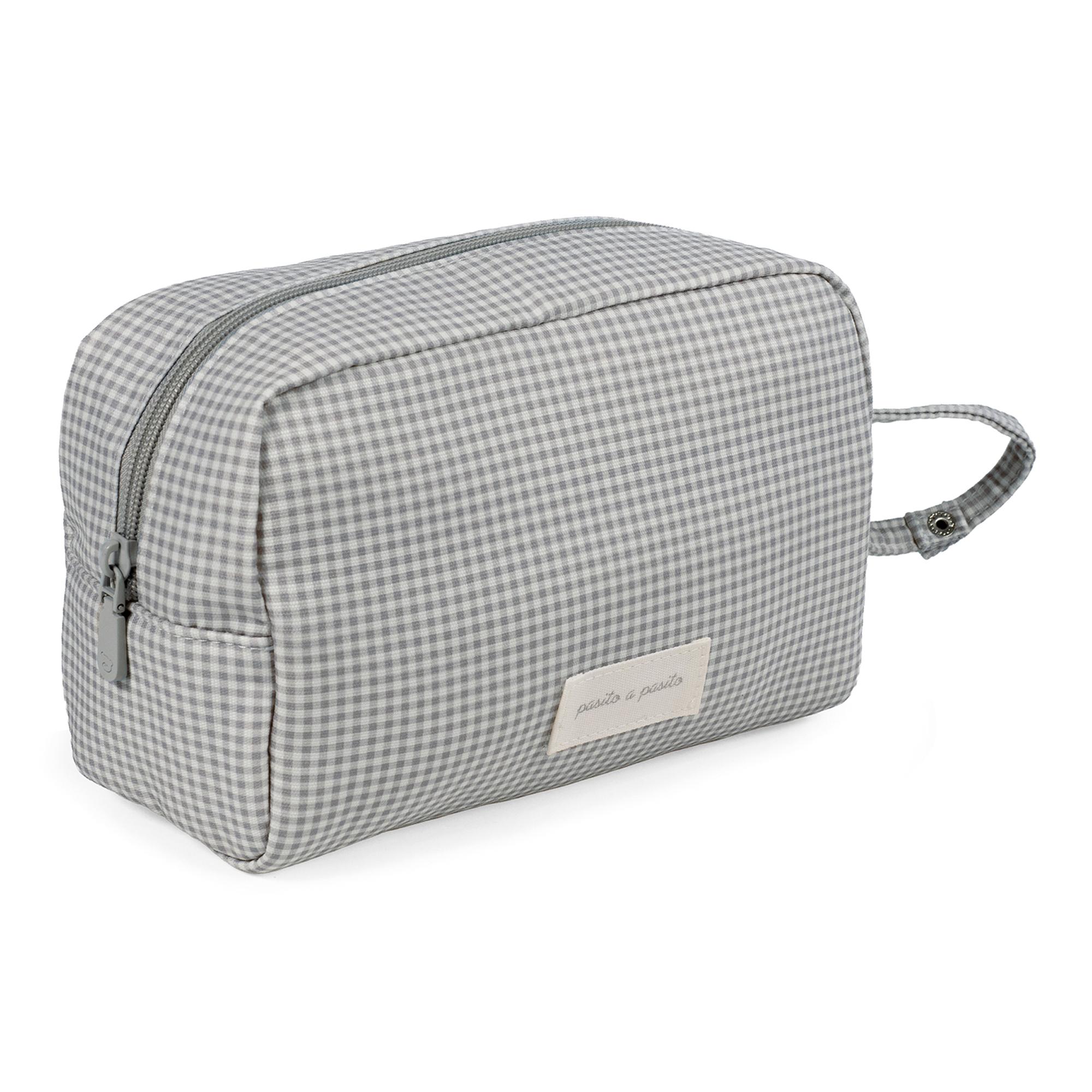 Necessaire Little Bloom Vichy Cinzento Cinzento-claro-2