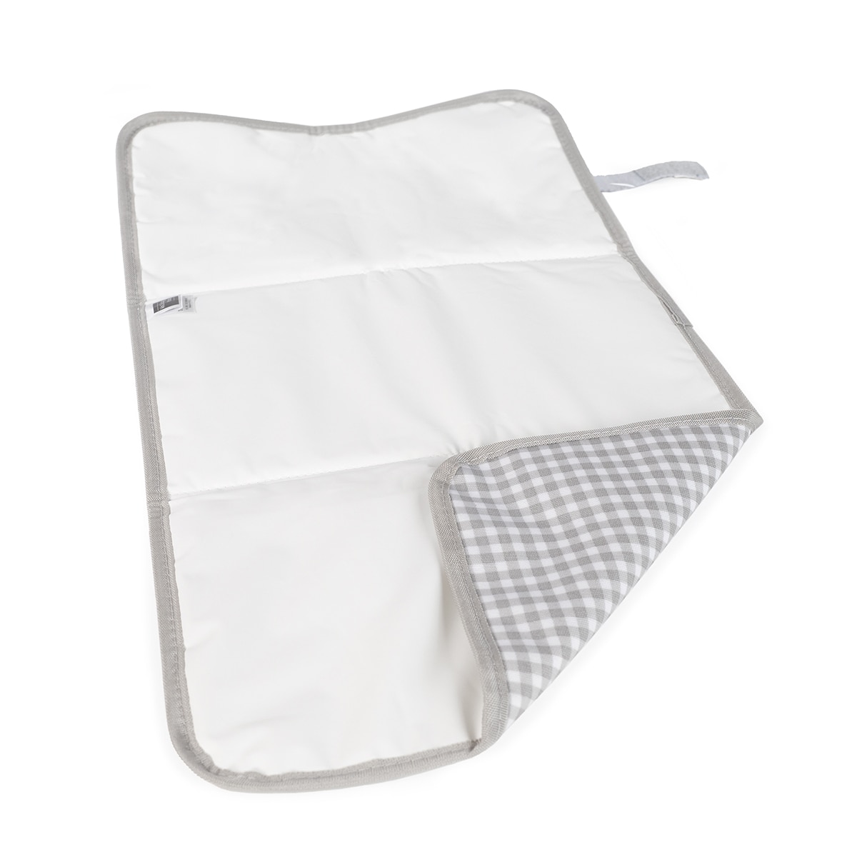 Muda Fraldas de Viagem I Love Vichy Cinzento-2