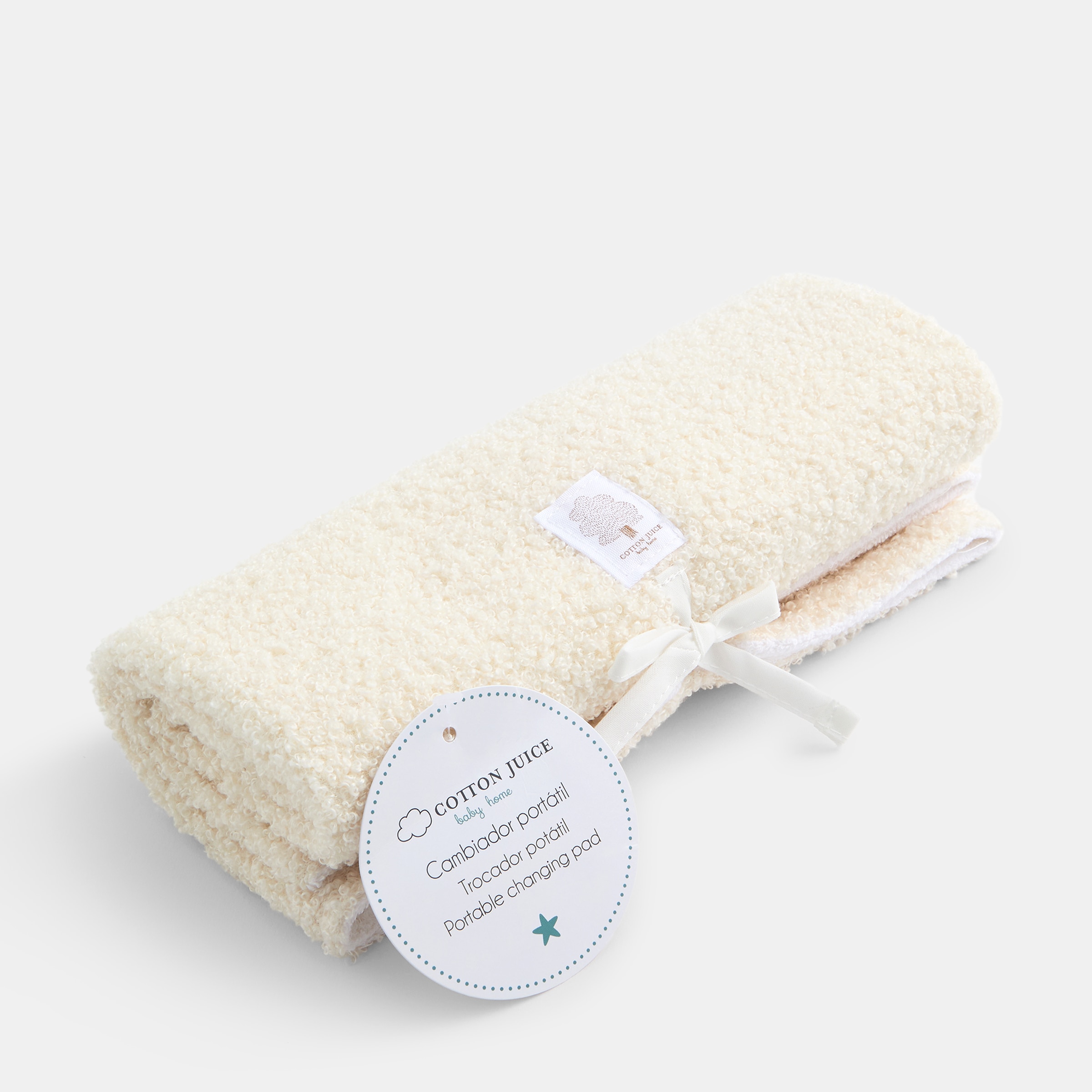 Cambiador de viaje Cotton Juice Baby Home Bosque borreguito - Natural Natural-4