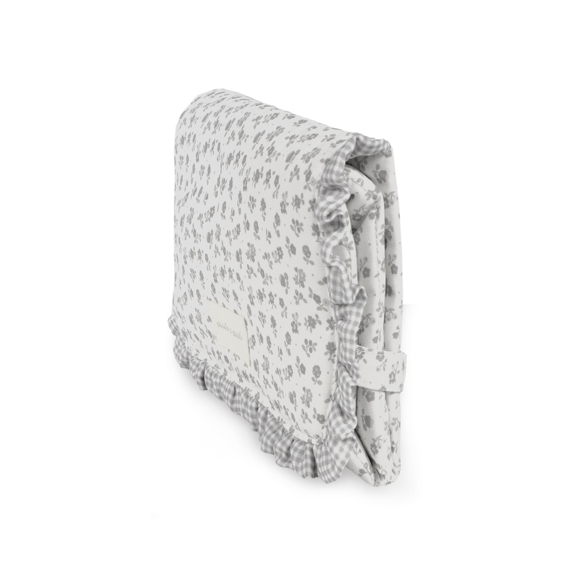 Muda-fraldas Little Bloom Flor Cinzento Cinzento-claro-2