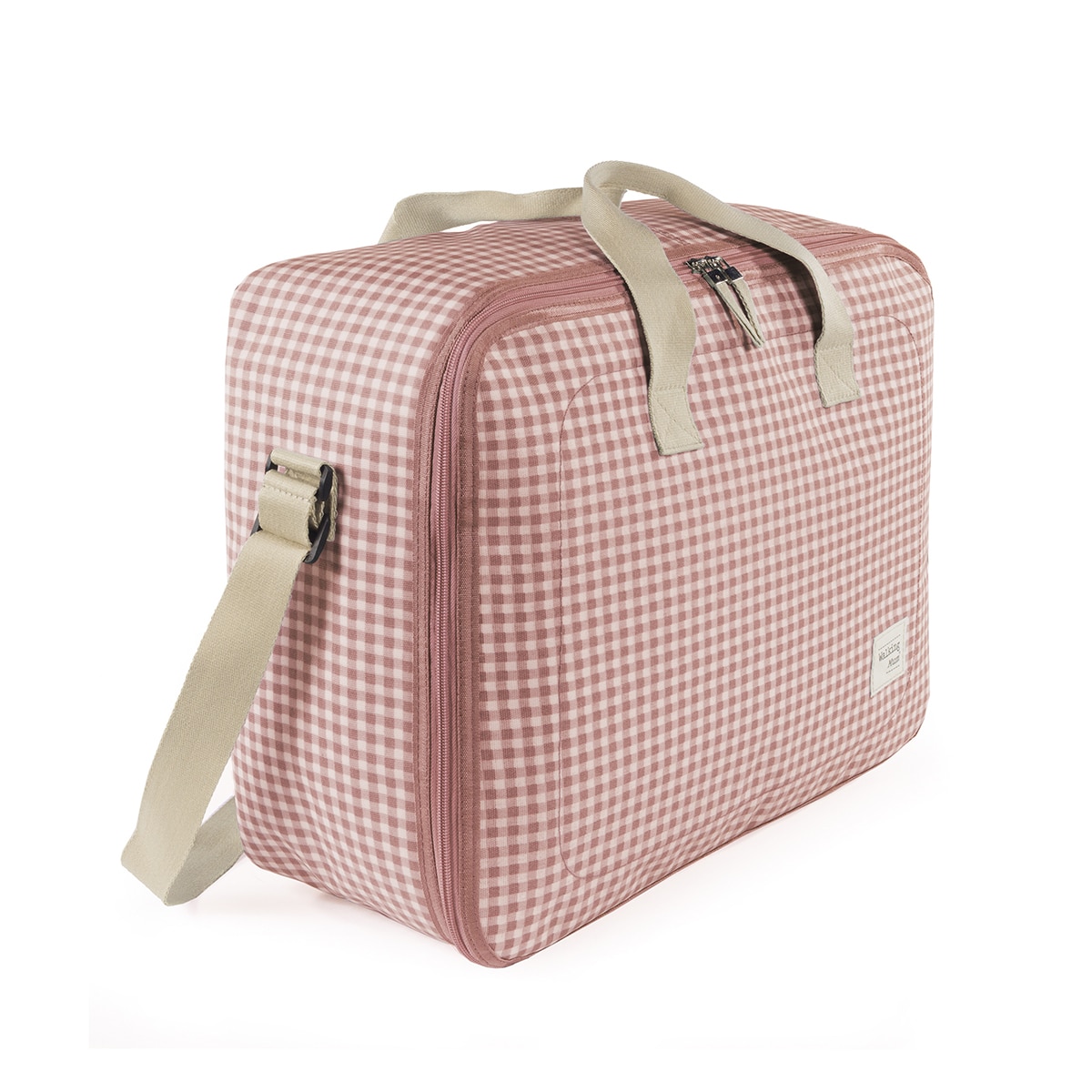 Bolso Maternidad Walking Mum I love Vichy - Rosa Rosa-2