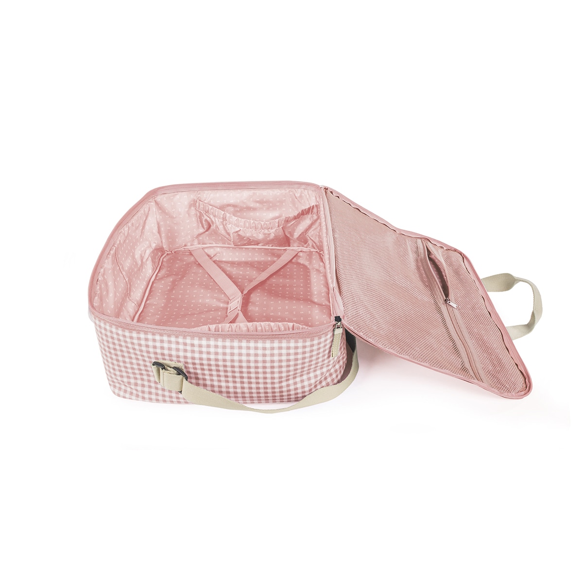 Bolso Maternidad Walking Mum I love Vichy - Rosa Rosa-5