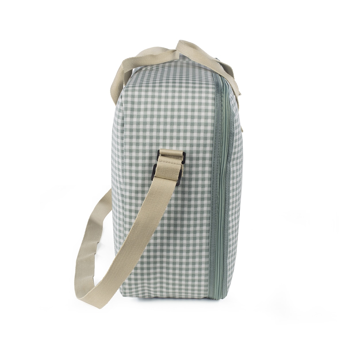Mala de Maternidade I Love Vichy Verde-3