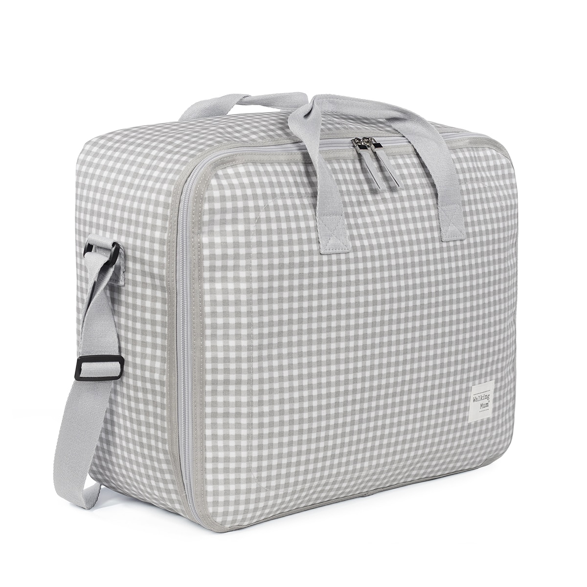 Mala de Maternidade I Love Vichy Cinzento-2