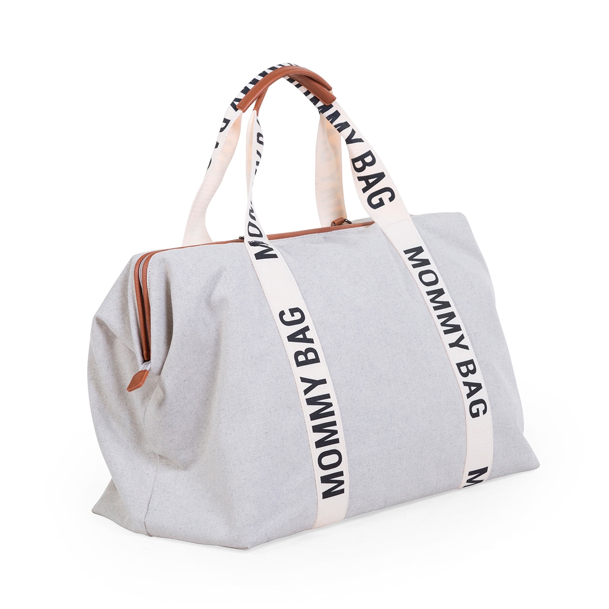 Imagen 2 de Bolso Maternidad Childhome Mommy Bag Signature Canvas - Blanco roto Blanco roto