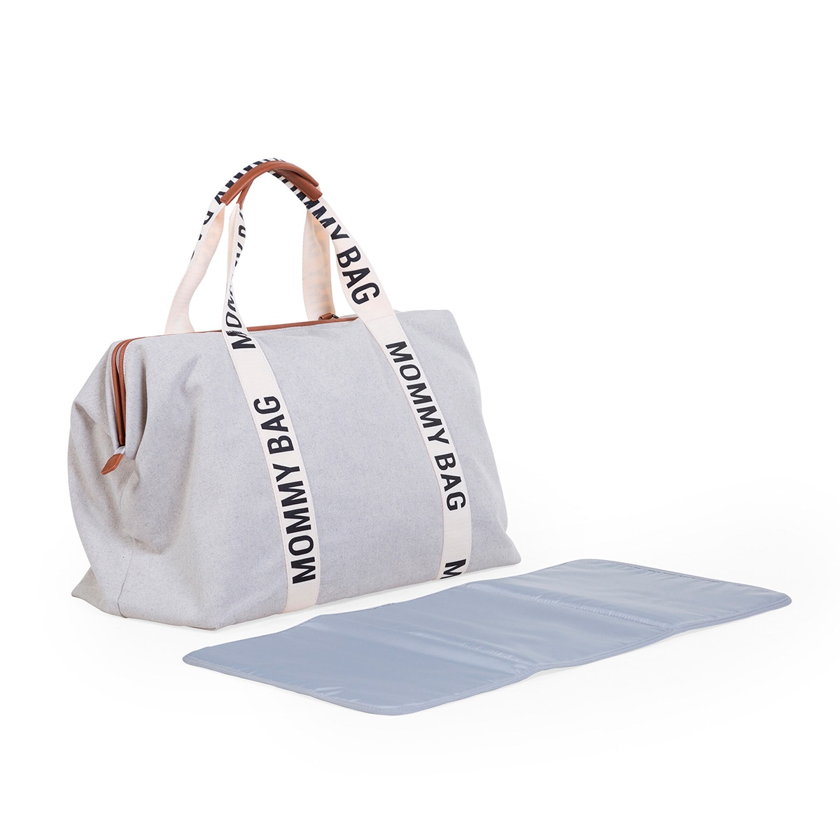 Imagen 7 de Bolso Maternidad Childhome Mommy Bag Signature Canvas - Blanco roto Blanco roto