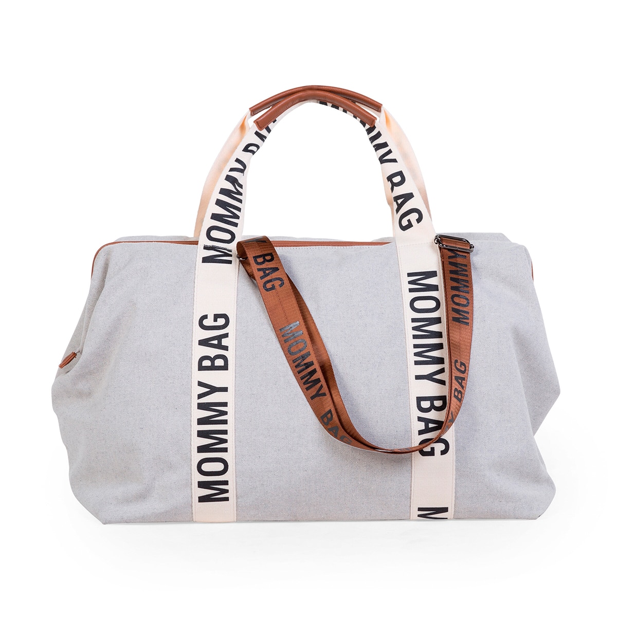 Imagen 8 de Bolso Maternidad Childhome Mommy Bag Signature Canvas - Blanco roto Blanco roto