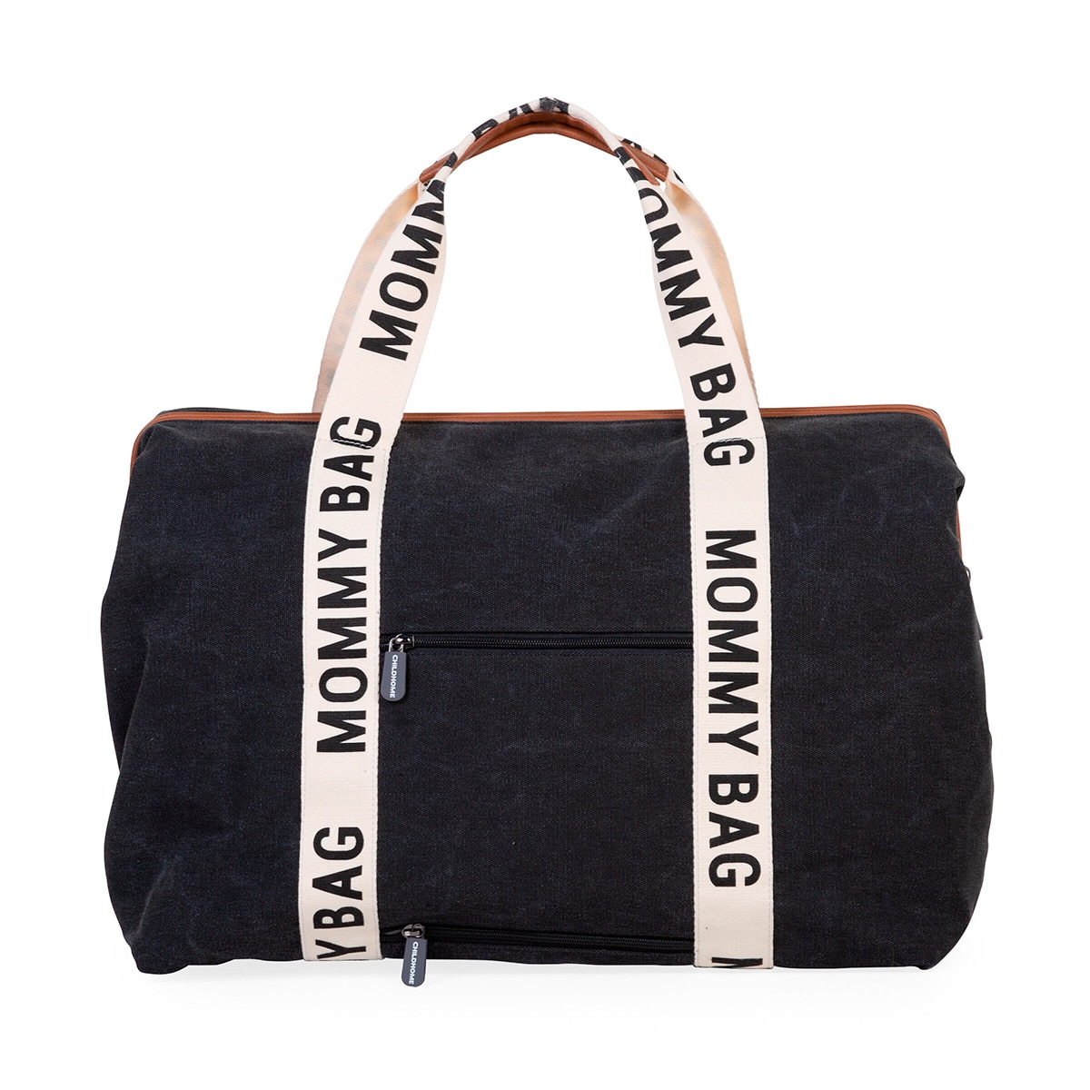 Imagen 3 de Bolso Maternidad Childhome Mommy Bag Signature Canvas - Negro Negro