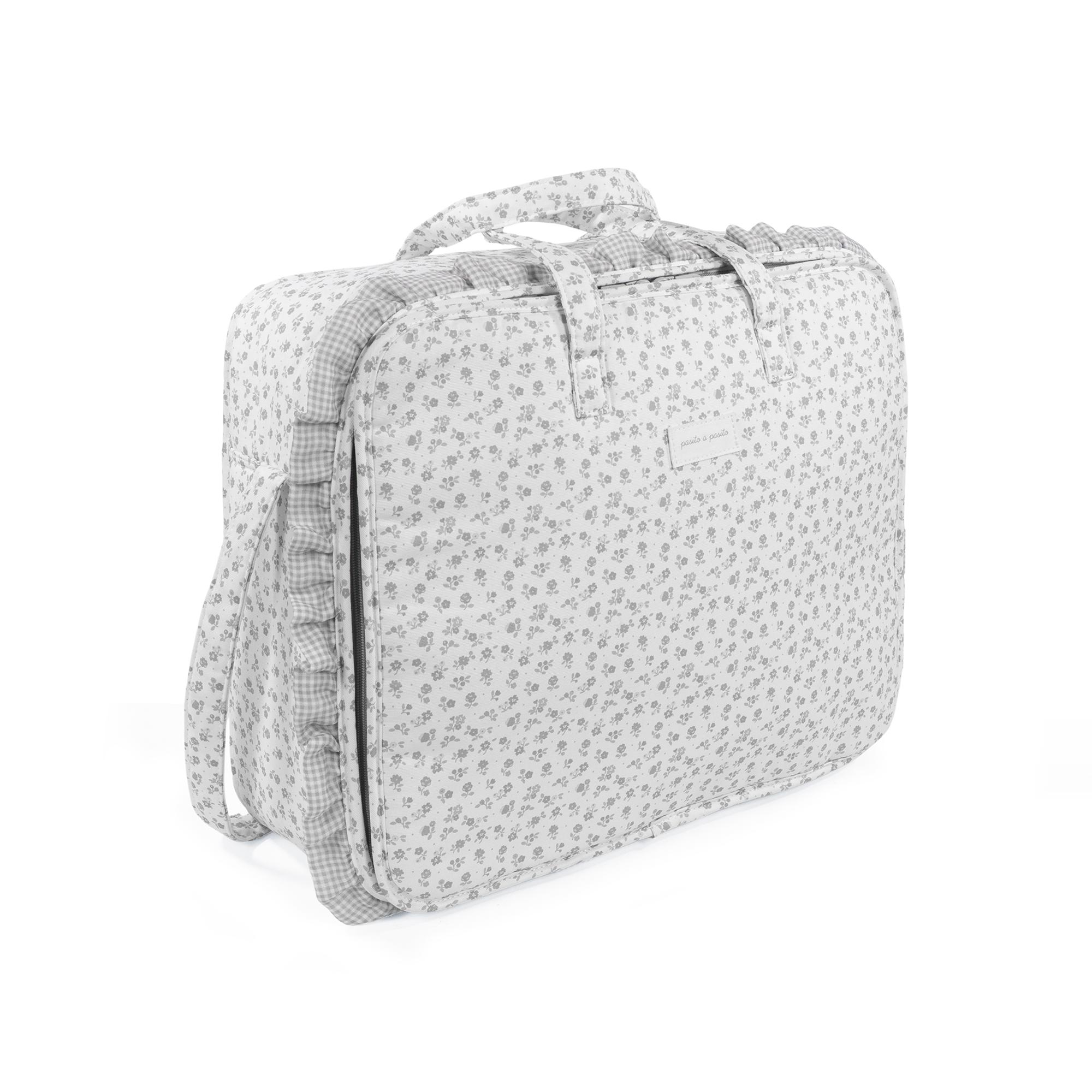 Mala Little Bloom Flor Cinzento Cinzento-claro-2