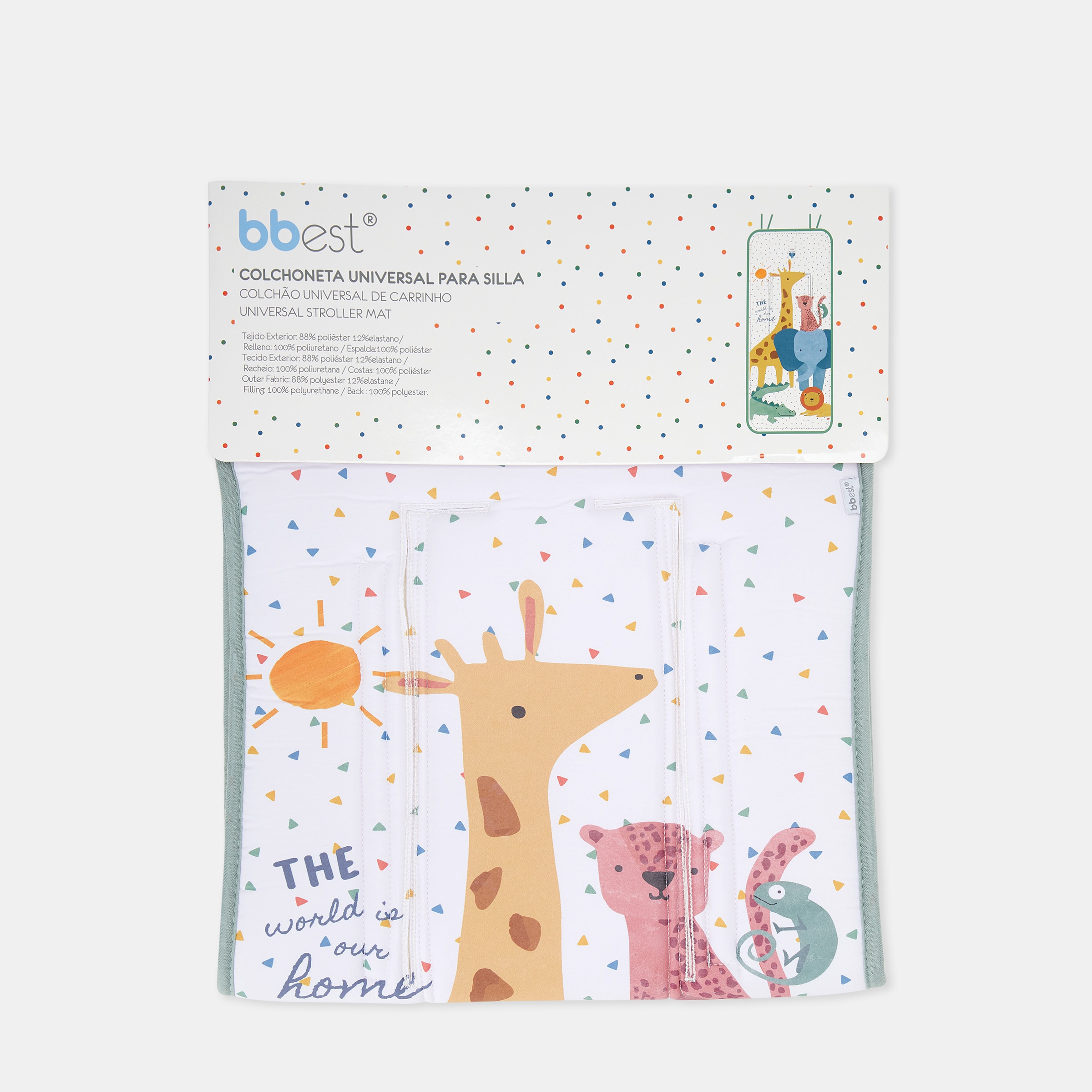 Colchoneta Silla universal Bbest Técnica Jungle dibujo - Multicolor Multicolor-5