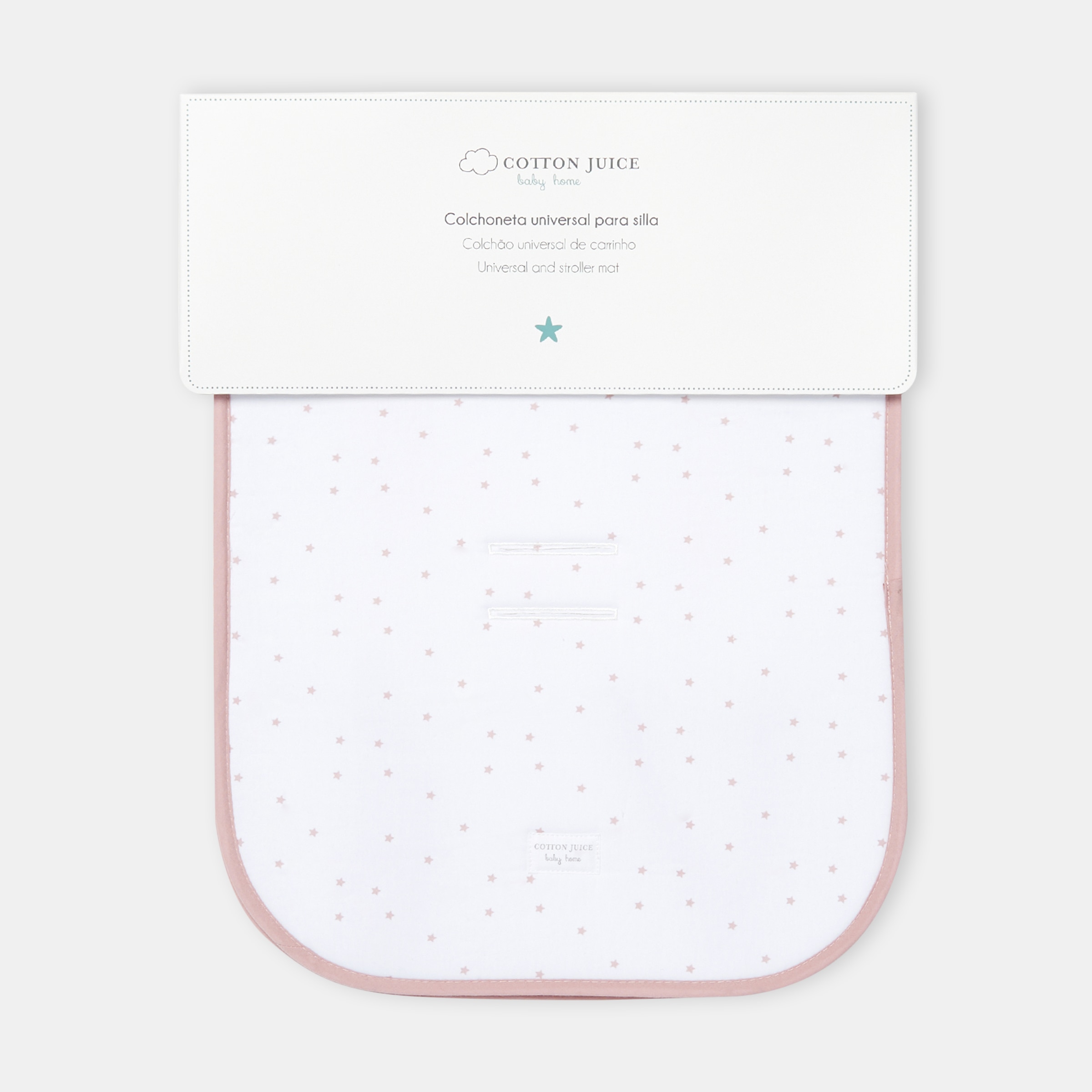 Colchoneta Silla universal Cotton Juice Baby Home técnica algodón - Rosa claro Rosa claro-5