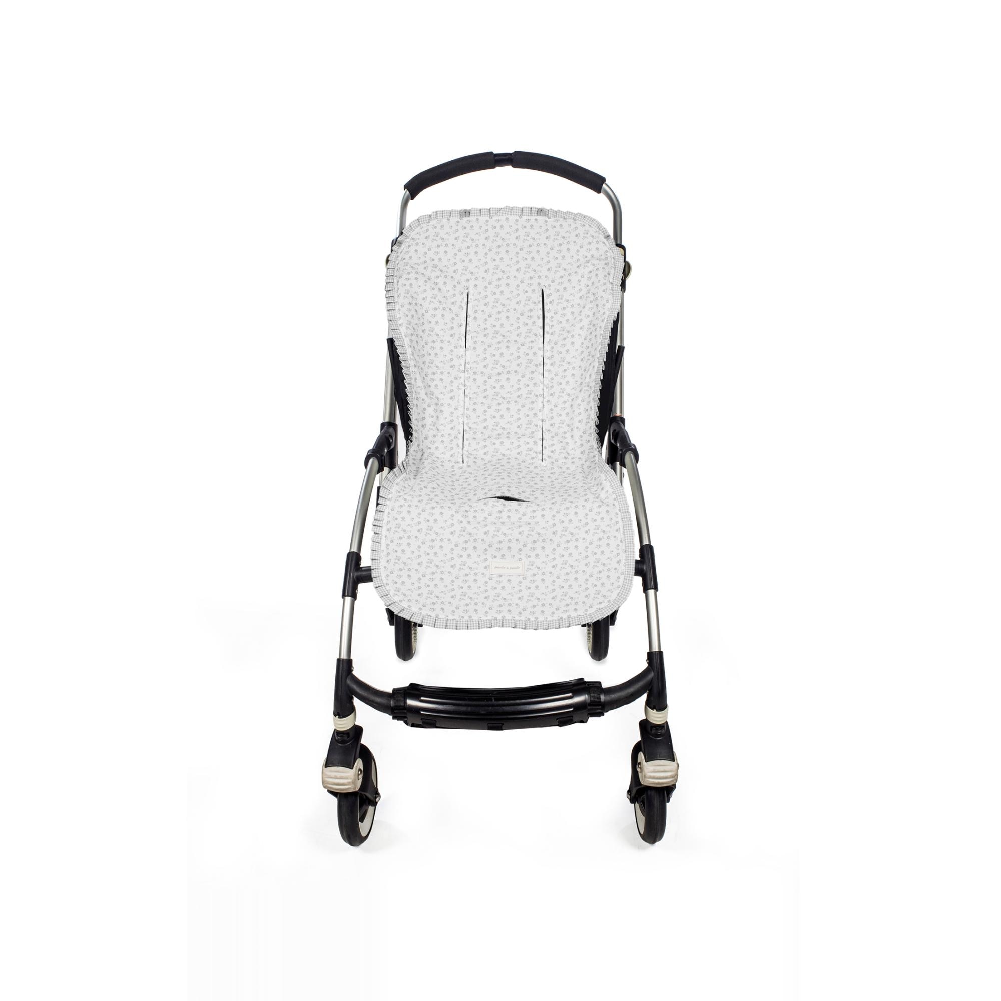 Acolchoado Little Bloom Flor Cinzento Cinzento-claro-2