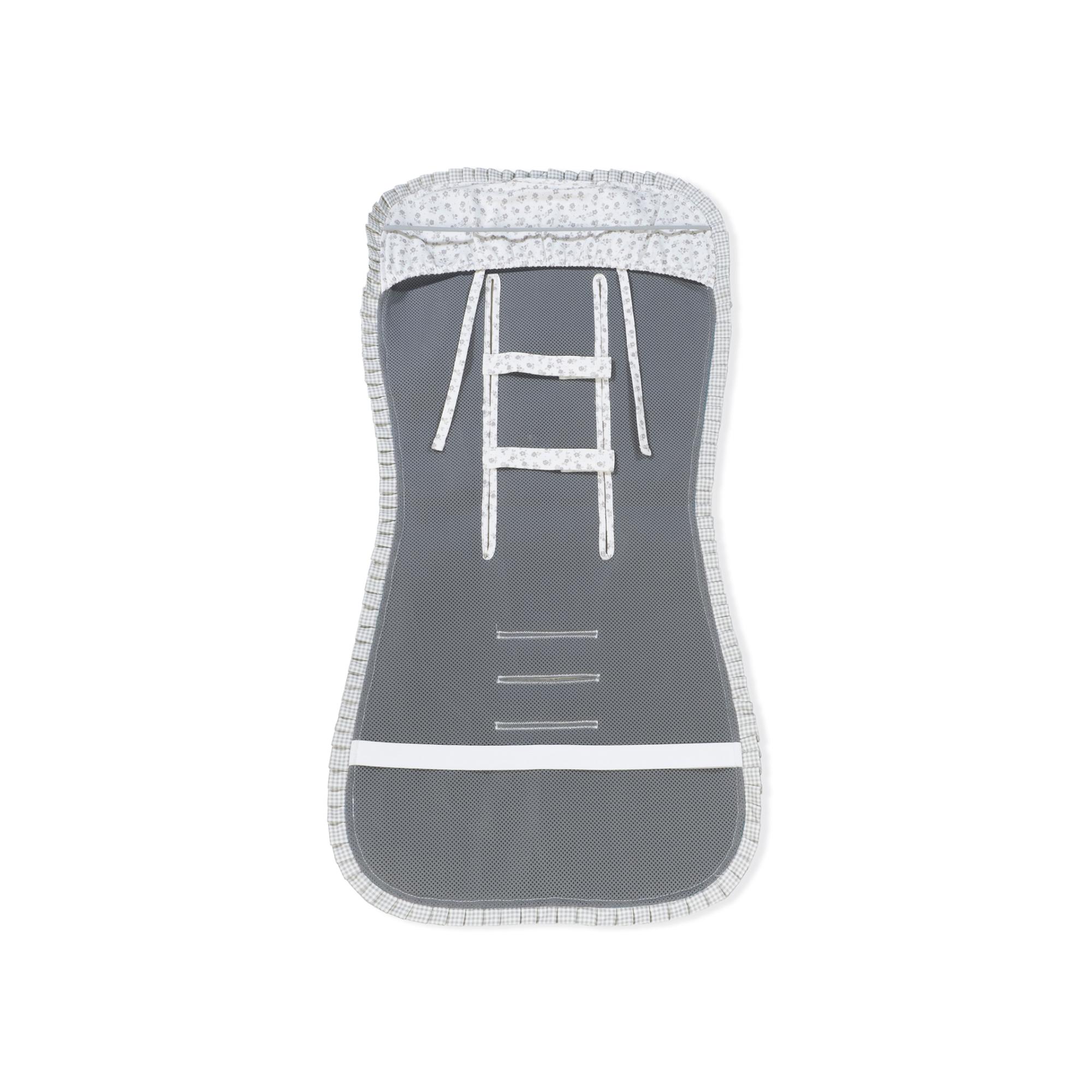 Acolchoado Little Bloom Flor Cinzento Cinzento-claro-5