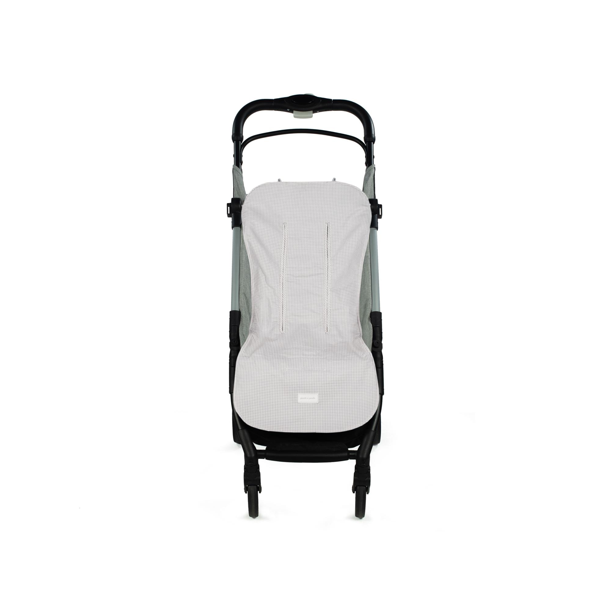 Acolchoado Little Bloom Vichy Cinzento Cinzento-claro-3