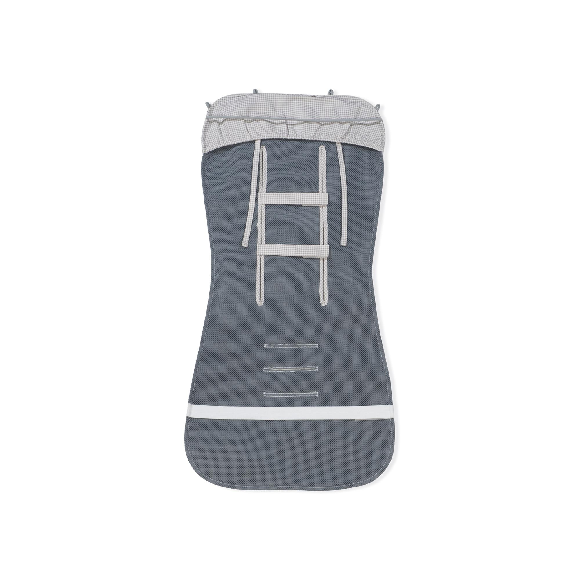 Acolchoado Little Bloom Vichy Cinzento Cinzento-claro-5