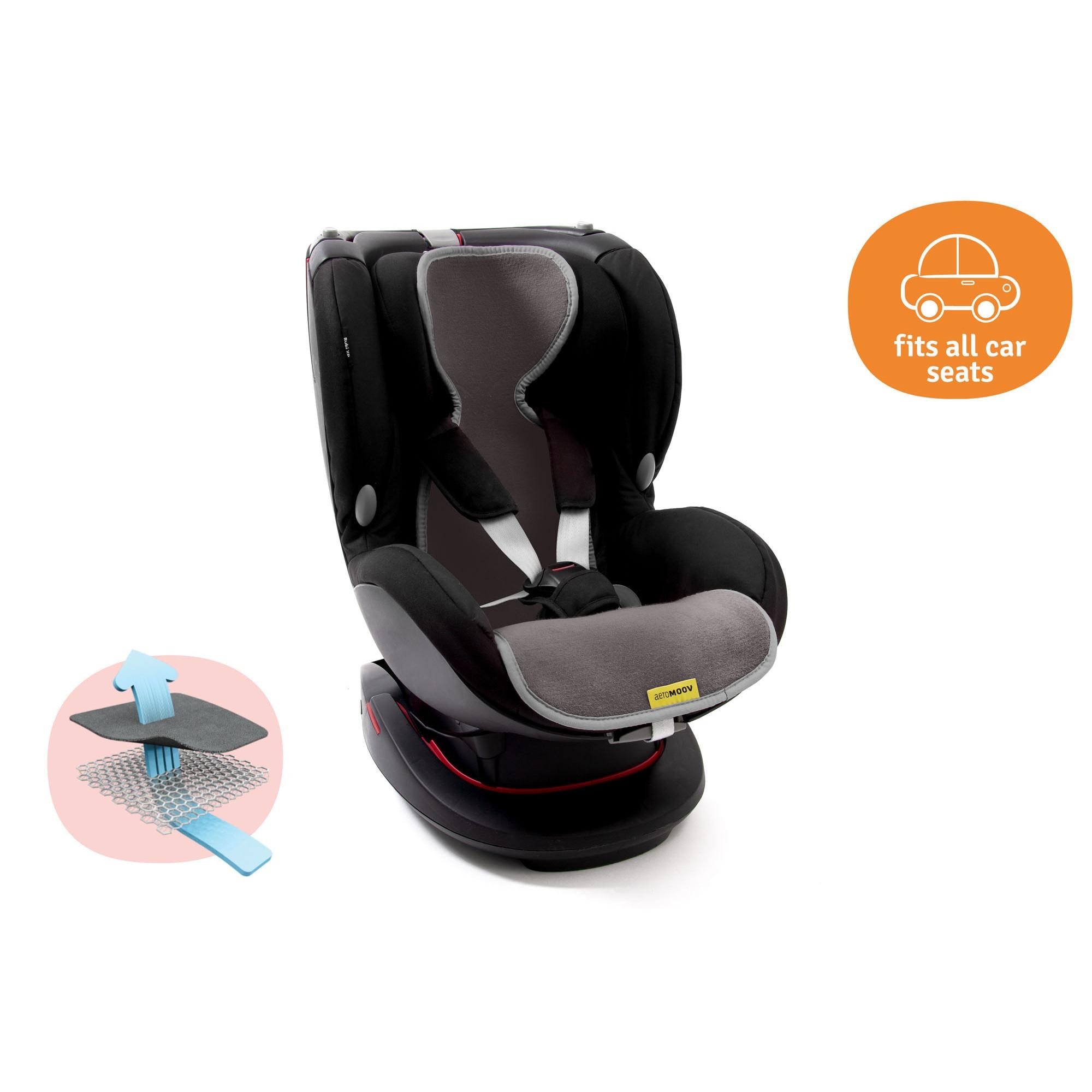 Colchoneta silla auto 3D Airlayer Aeromoov Grupo 1 - Gris oscuro Gris oscuro-2