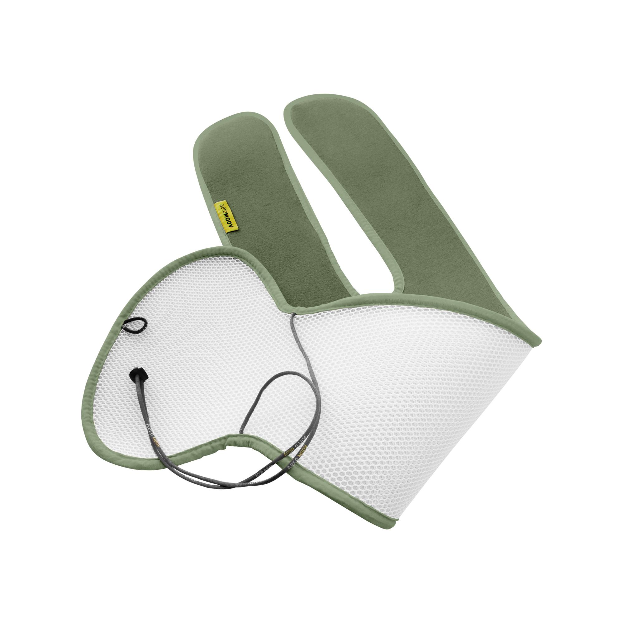 Colchoneta silla auto 3D Airlayer Aeromoov Grupo 2/3 arnés - Verde militar Verde militar-3