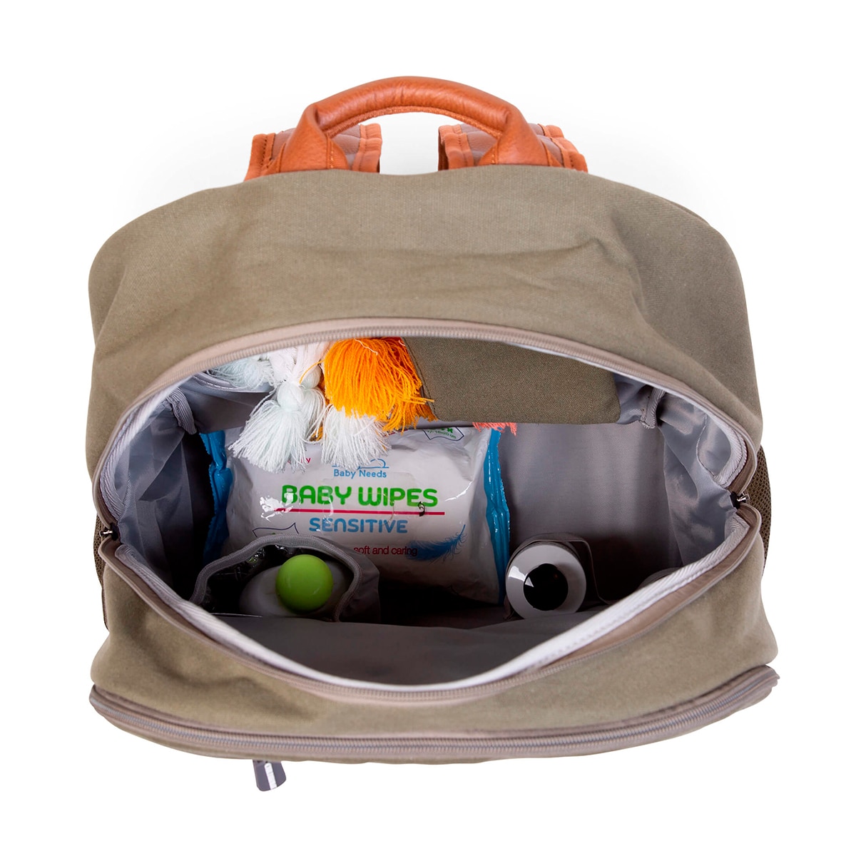 Mochila Childhome Daddy Bag - Verde Musgo Verde Musgo-7