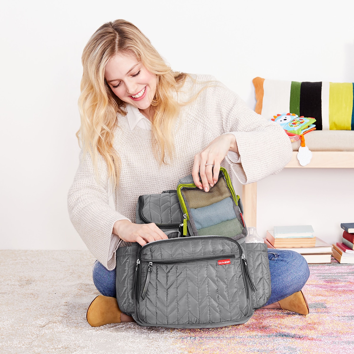 Mochila Skip Hop Pack and Go Cinzento-2