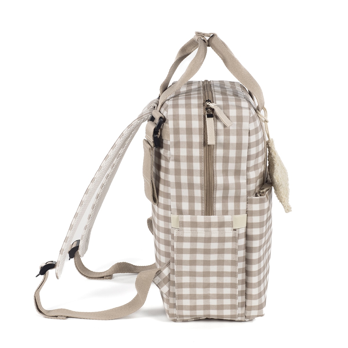 Mochila Walking Mum Caetana Verde Beige-5
