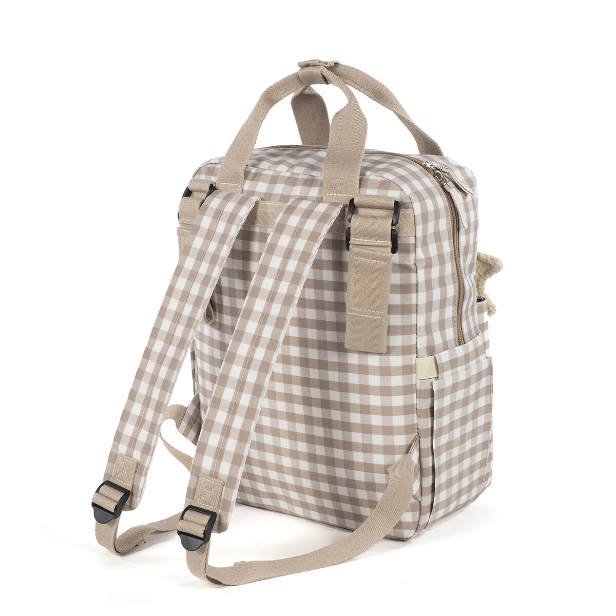 Mochila Walking Mum Caetana Verde Beige-6